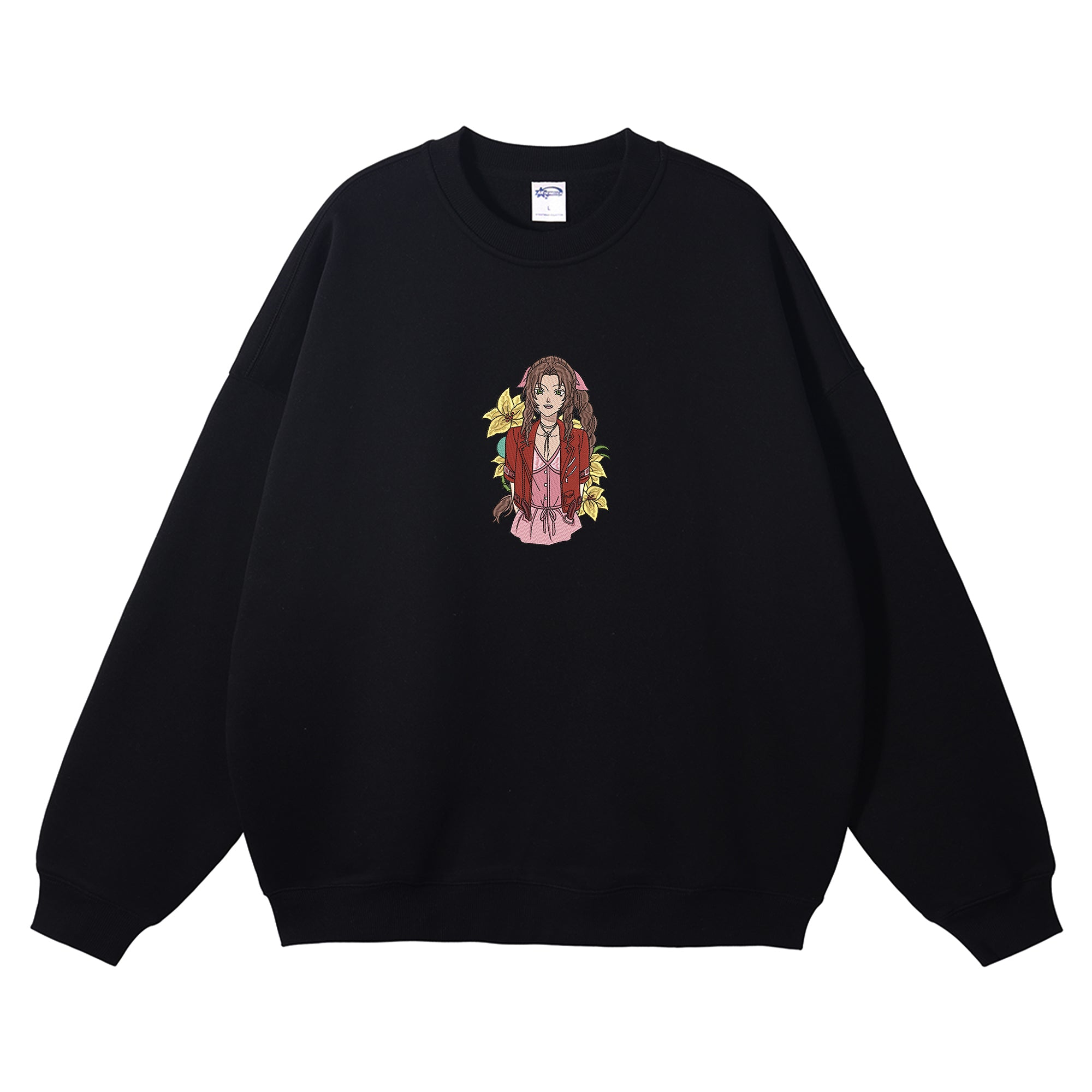 Aerith Gainsborough Embroidered Crewneck Sweatshirt