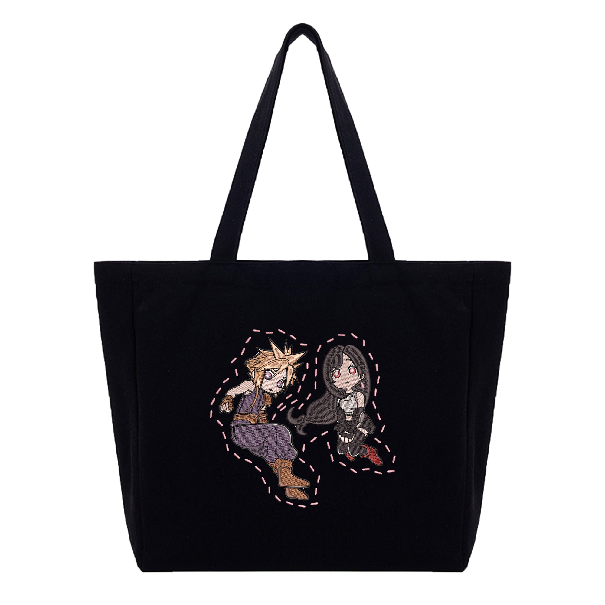 Cloud Tifa Embroidery Cotton Tote Bag