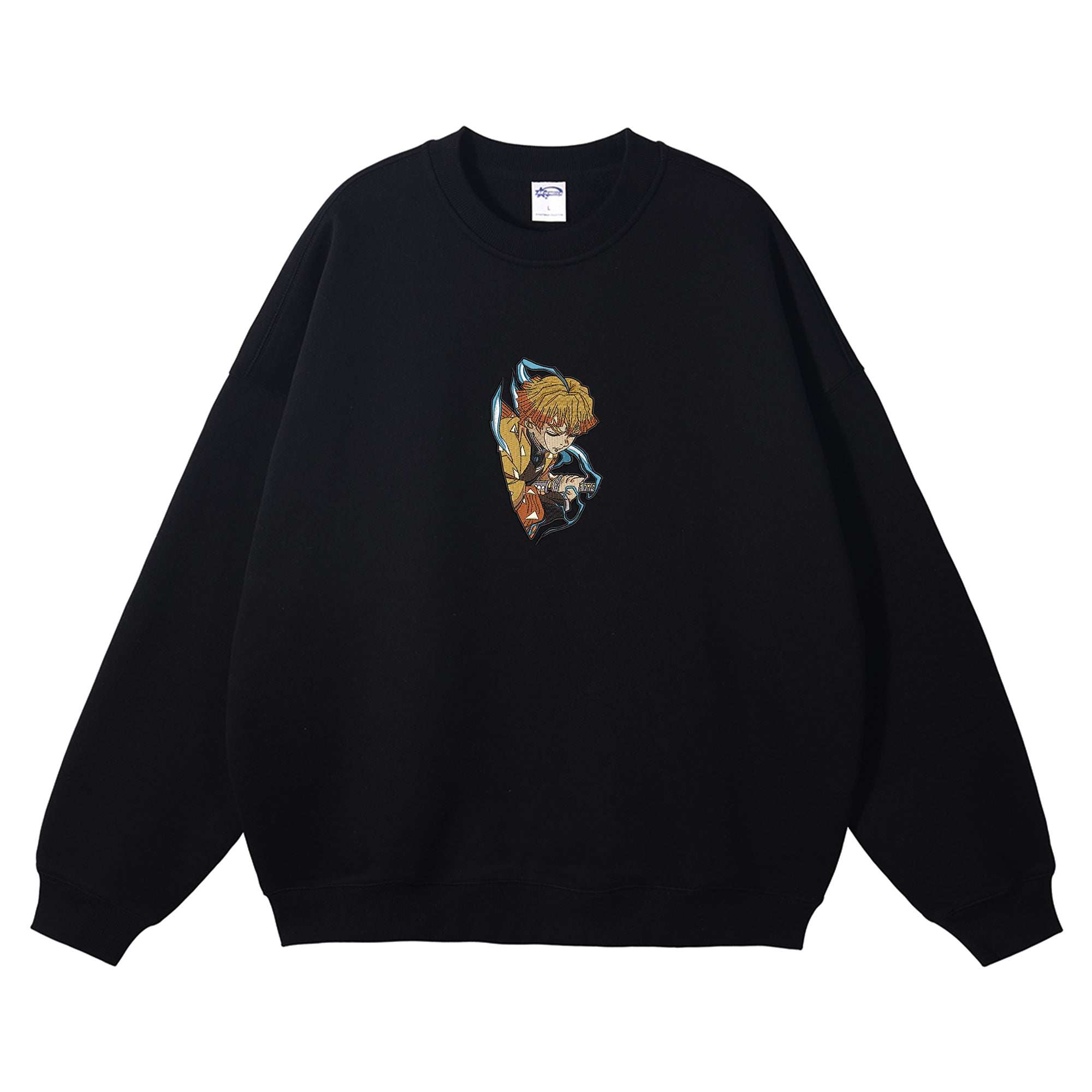 Agatsuma Zenitsu Embroidered Crewneck Sweatshirt