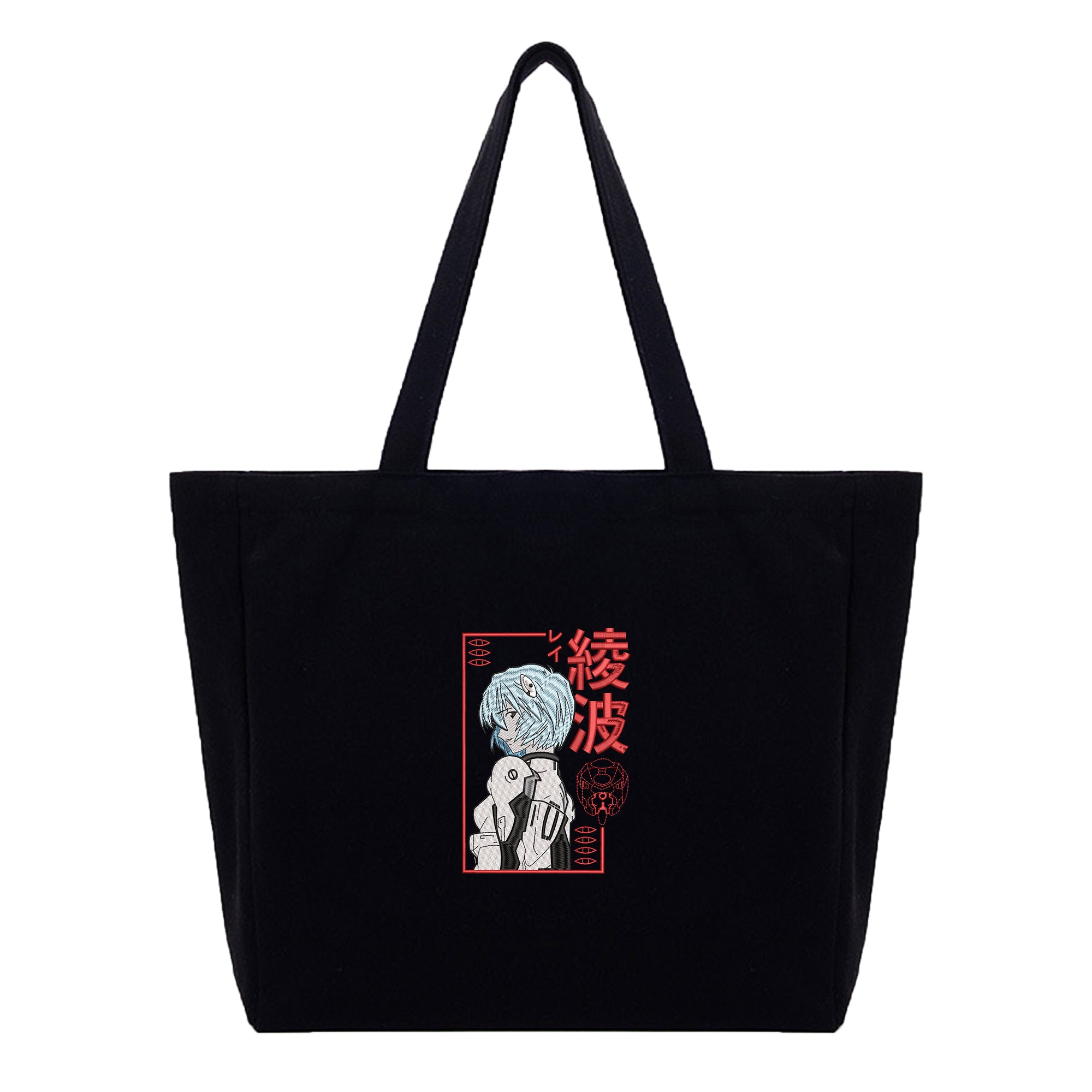 Rei Ayanami Embroidery Cotton Tote Bag