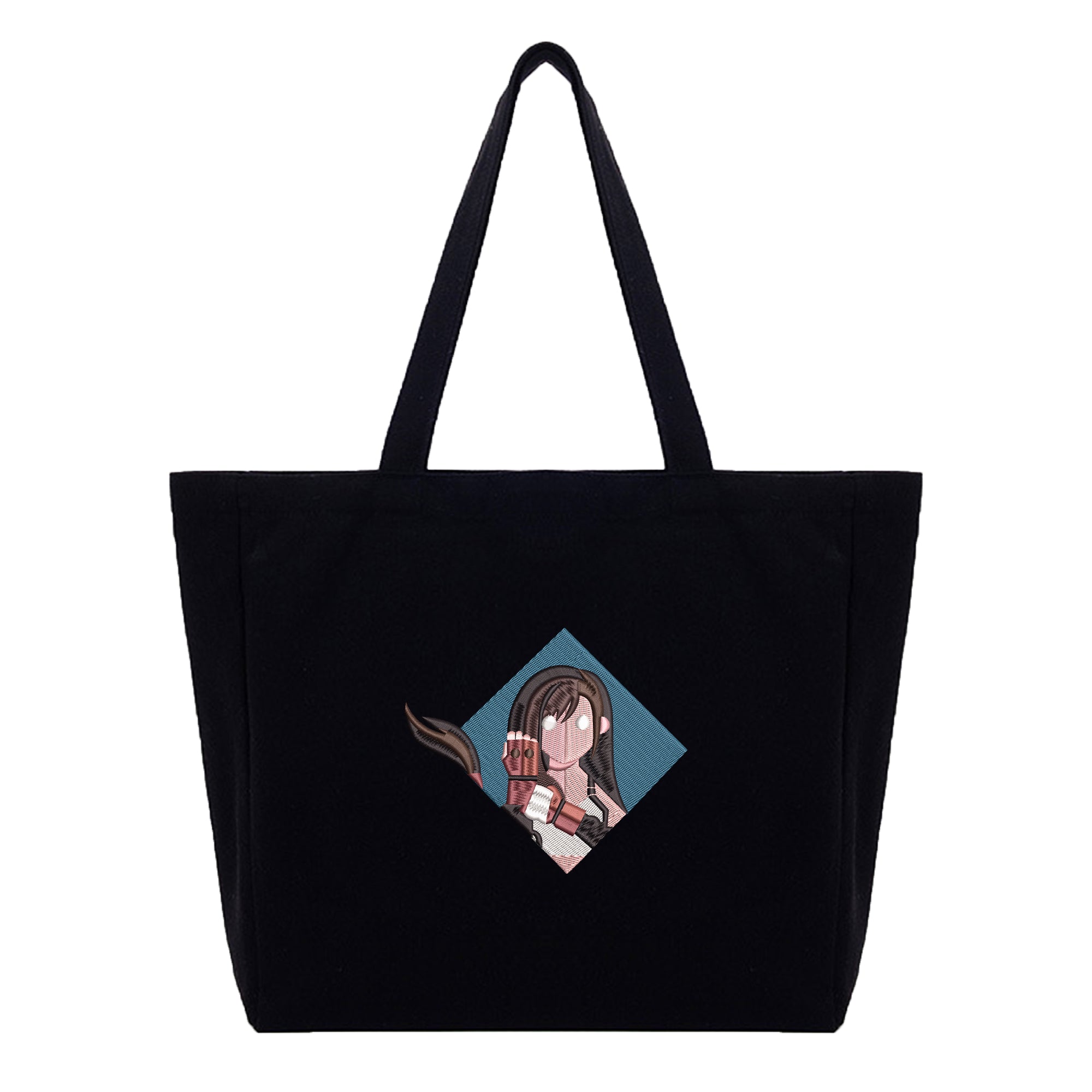 Tifa Lockhart Embroidery Cotton Tote Bag