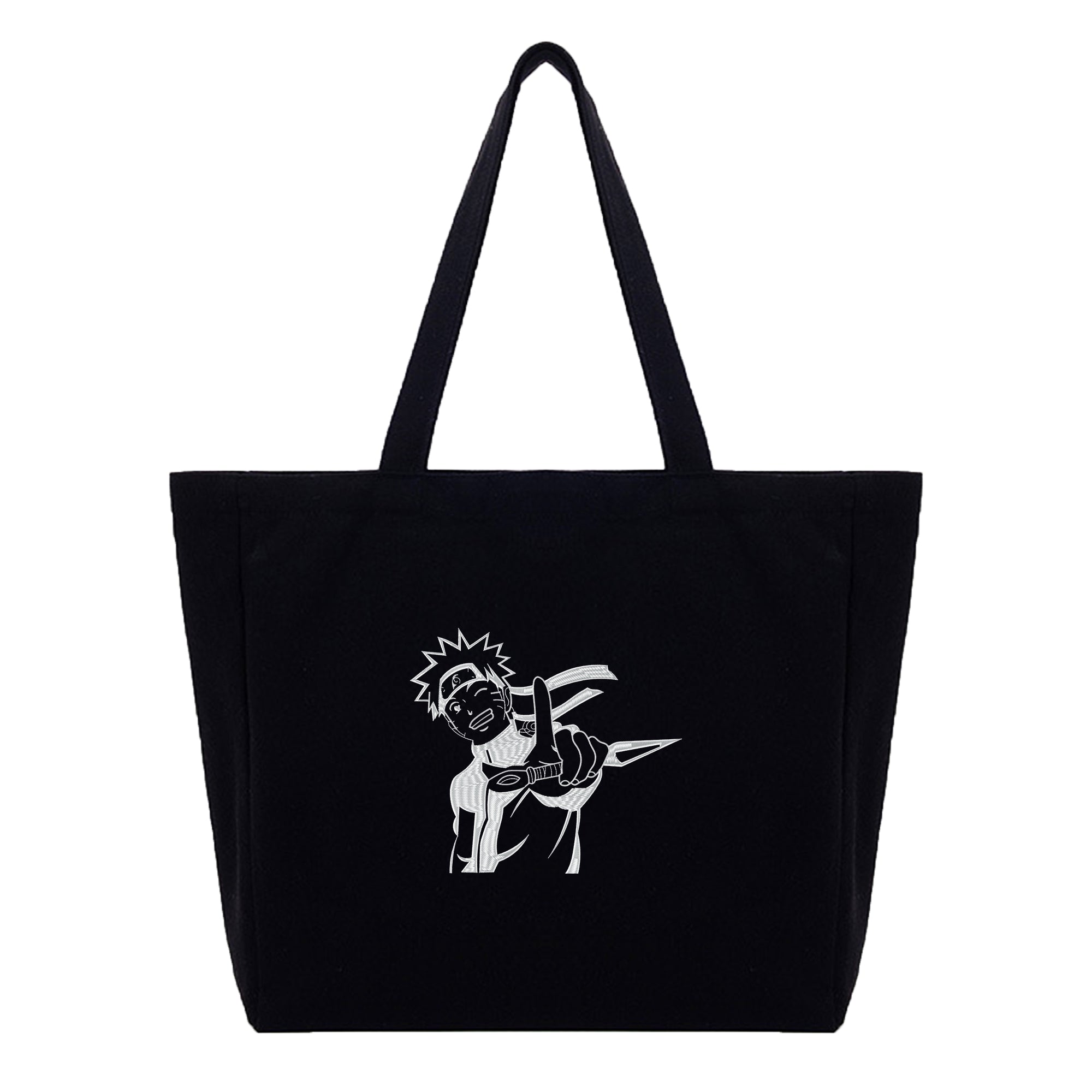 Naruto Embroidery Cotton Tote Bag