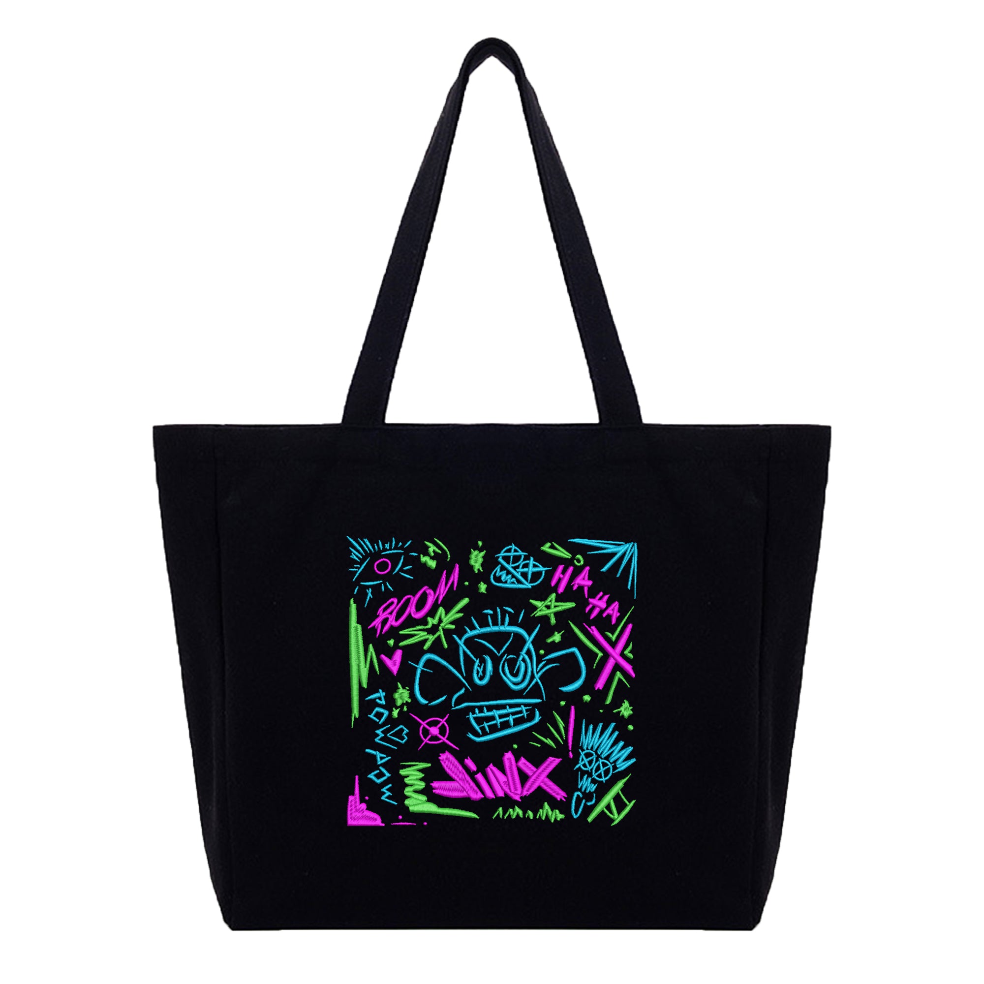 Jinx Embroidery Cotton Tote Bag