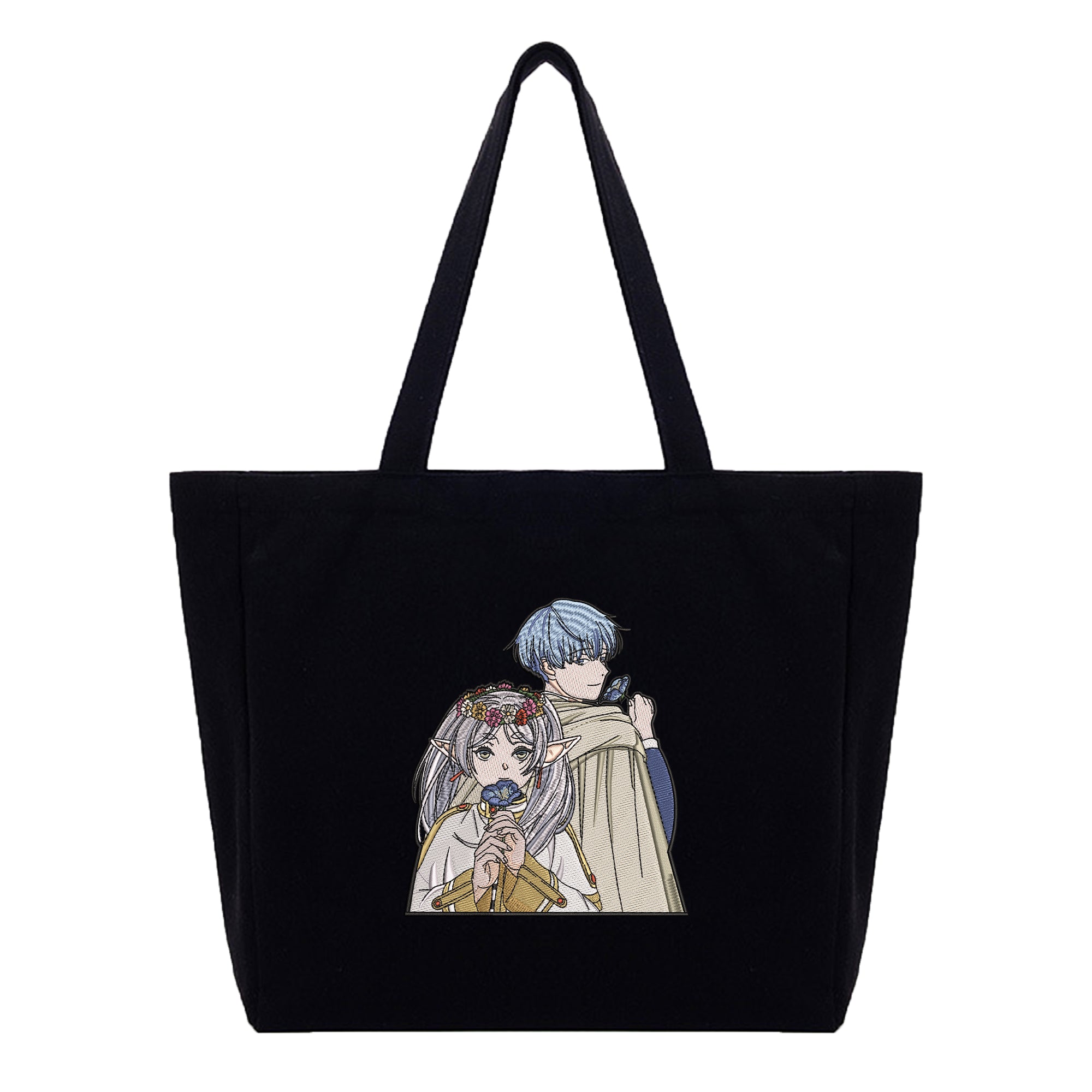 Frieren Himmel Embroidery Cotton Tote Bag