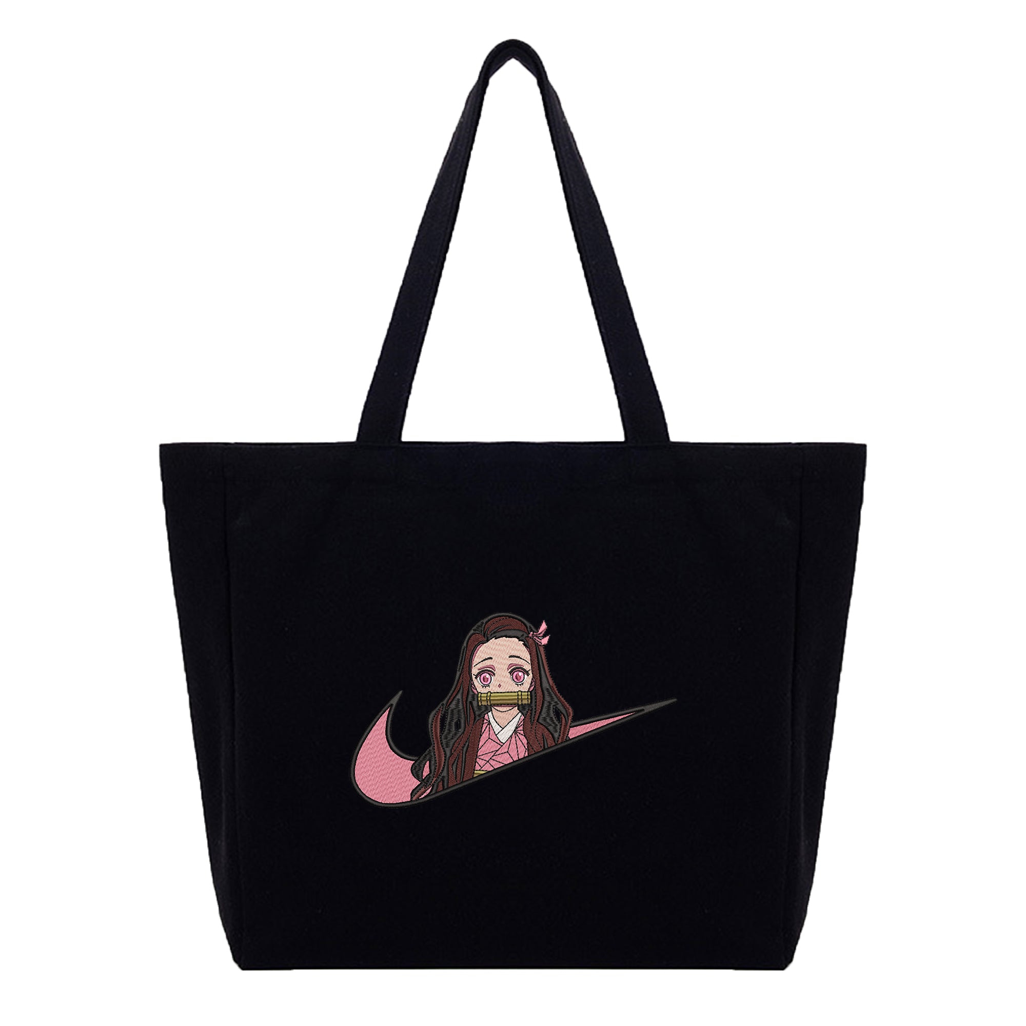 Kamado Nezuko Embroidery Cotton Tote Bag