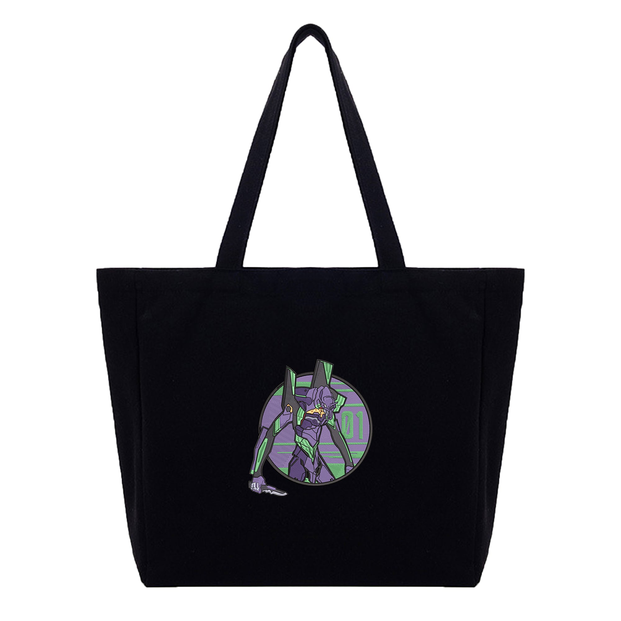 Ikari Shinji EVA01  Embroidery Cotton Tote Bag