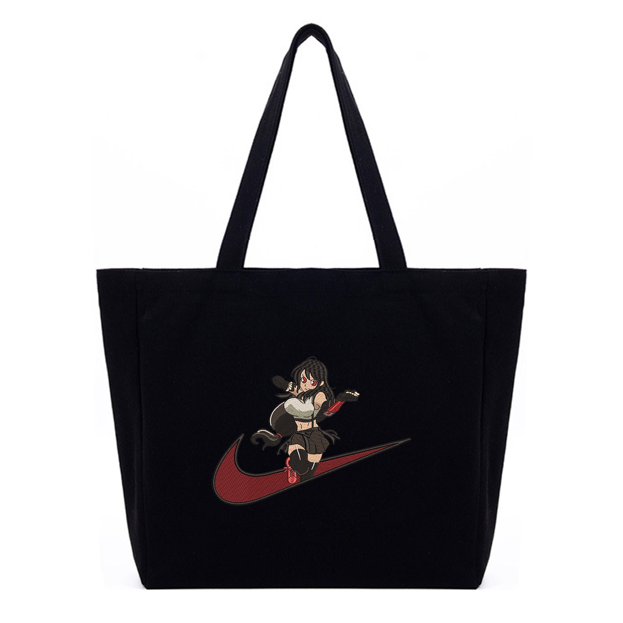 Tifa Lockhart Embroidery Cotton Tote Bag