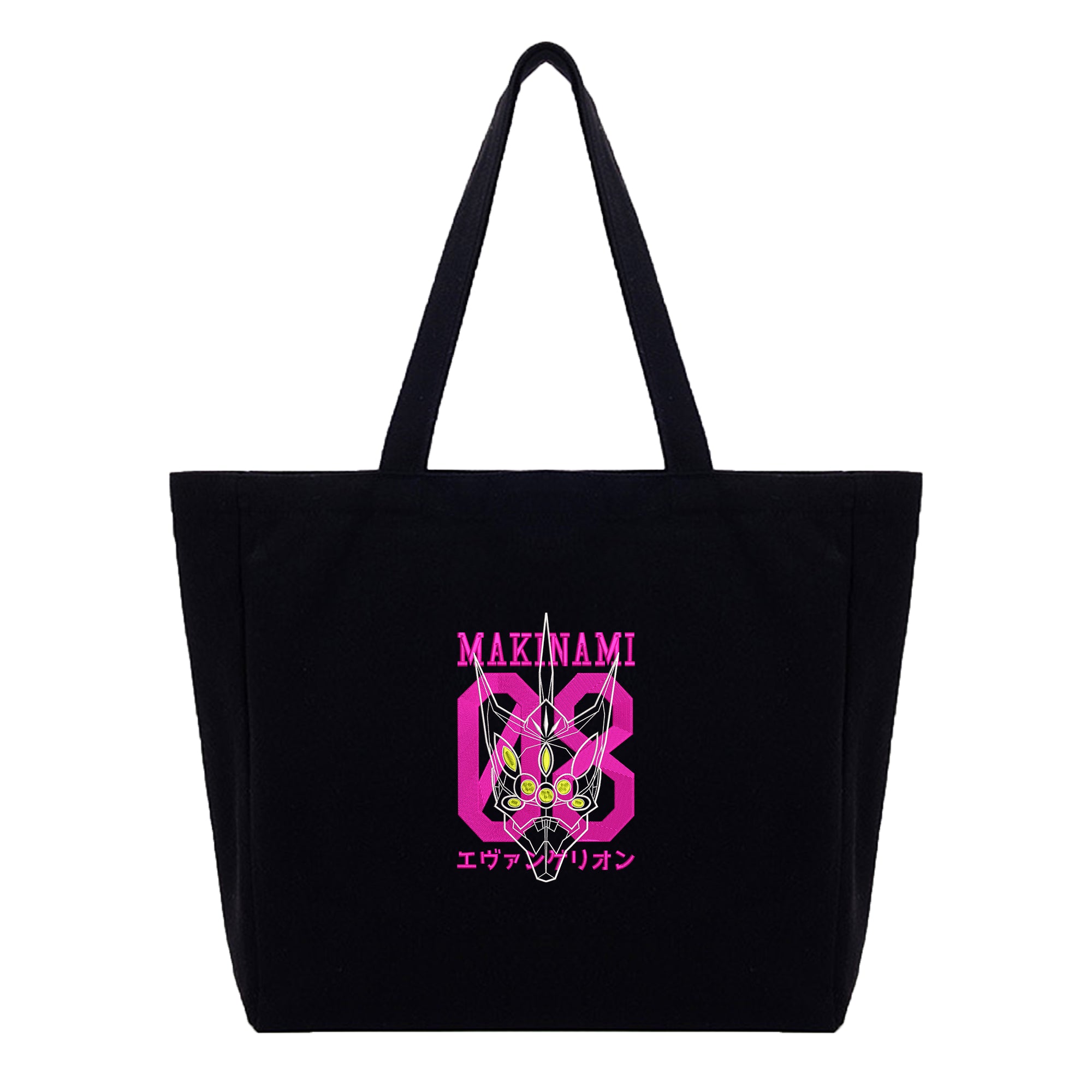 Makinami EVA08 Embroidery Cotton Tote Bag