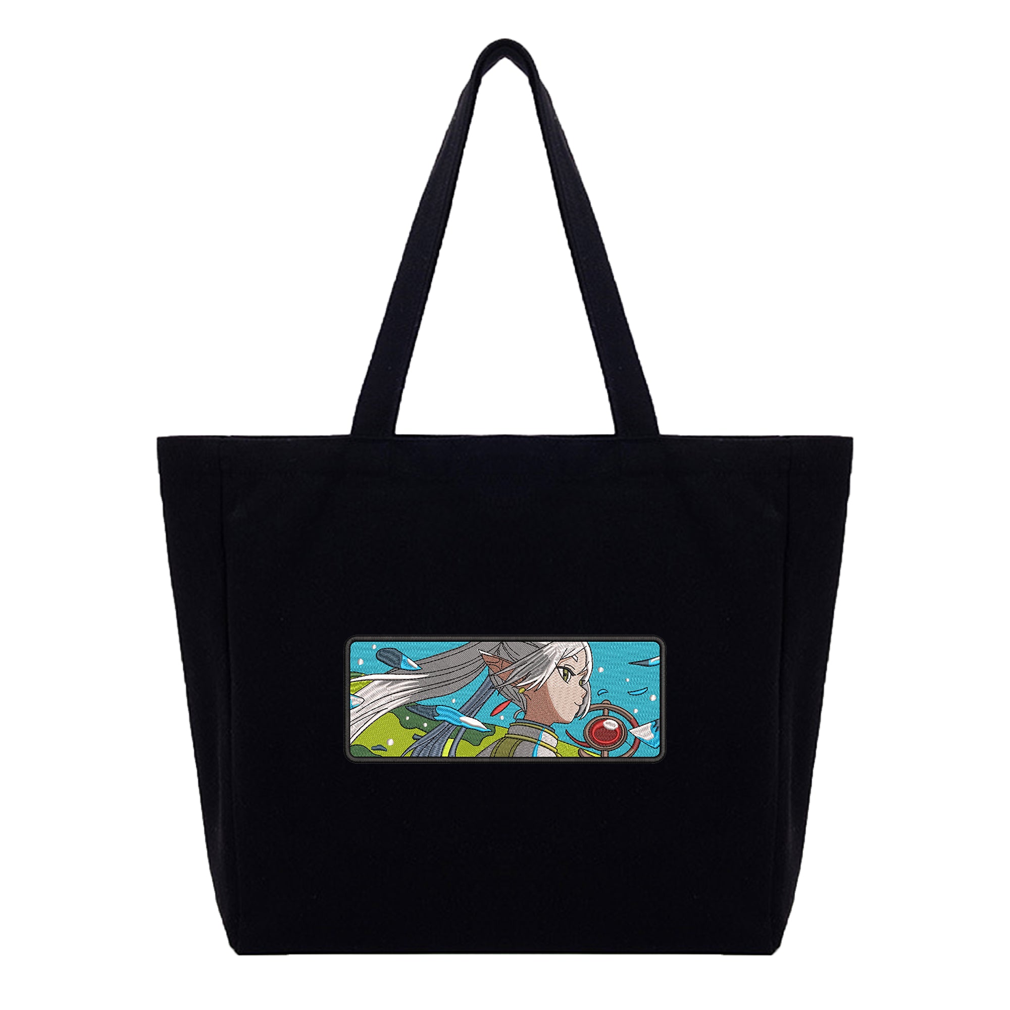 Frieren Embroidery Cotton Tote Bag