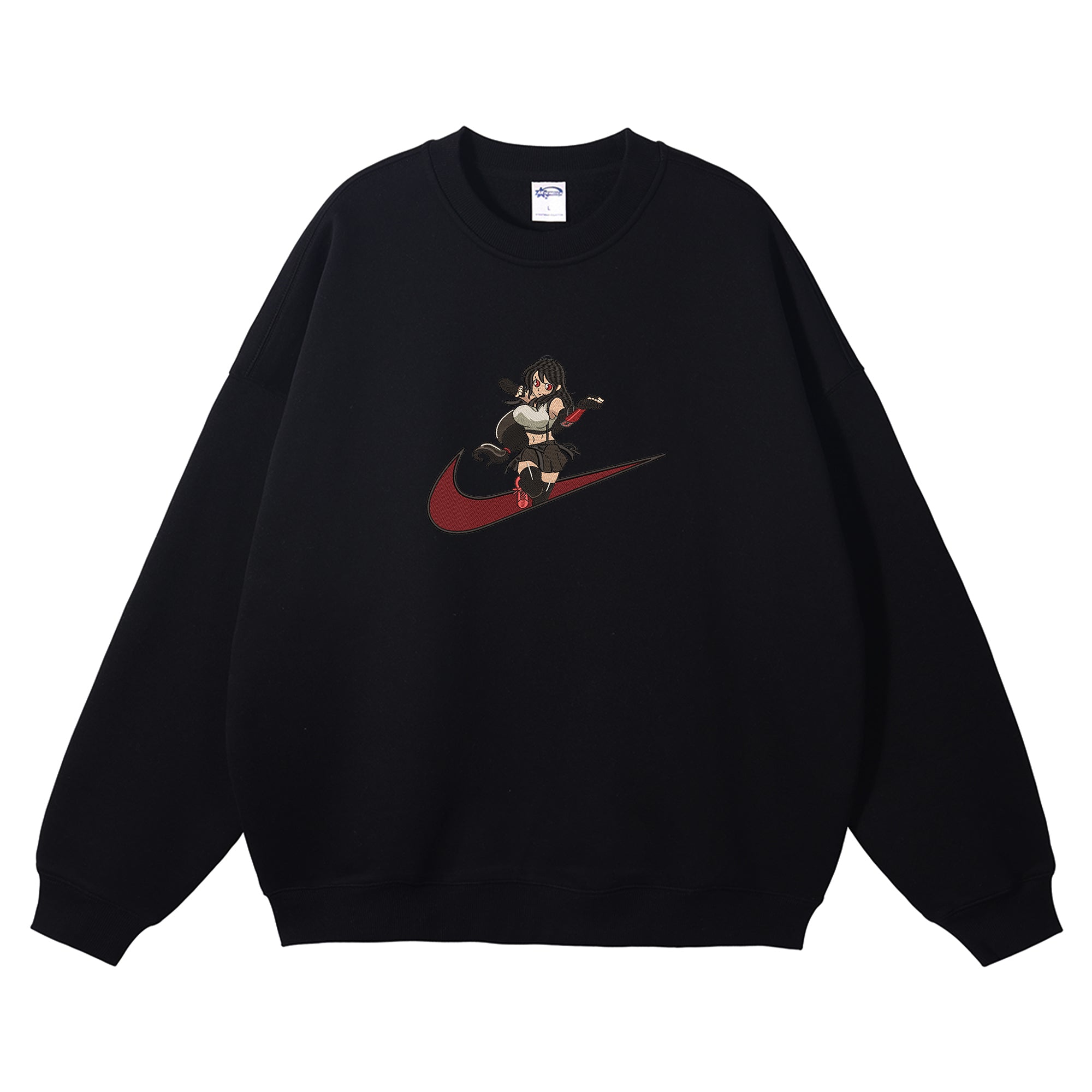 Tifa Lockhart Embroidered Crewneck Sweatshirt