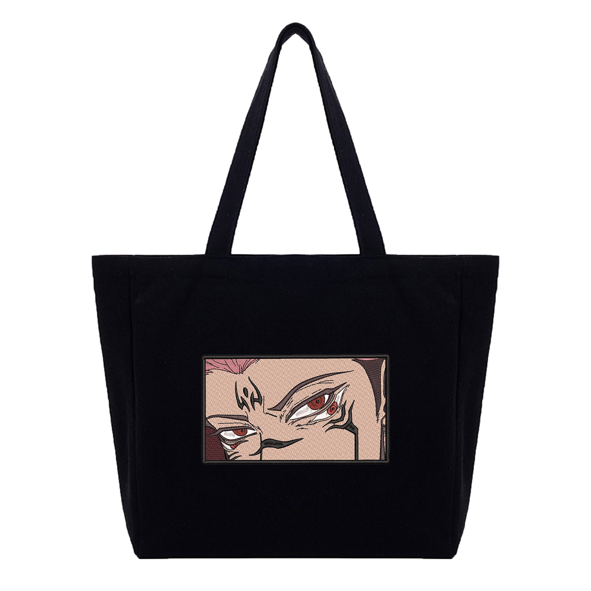 Ryomen Sukuna Embroidery Cotton Tote Bag