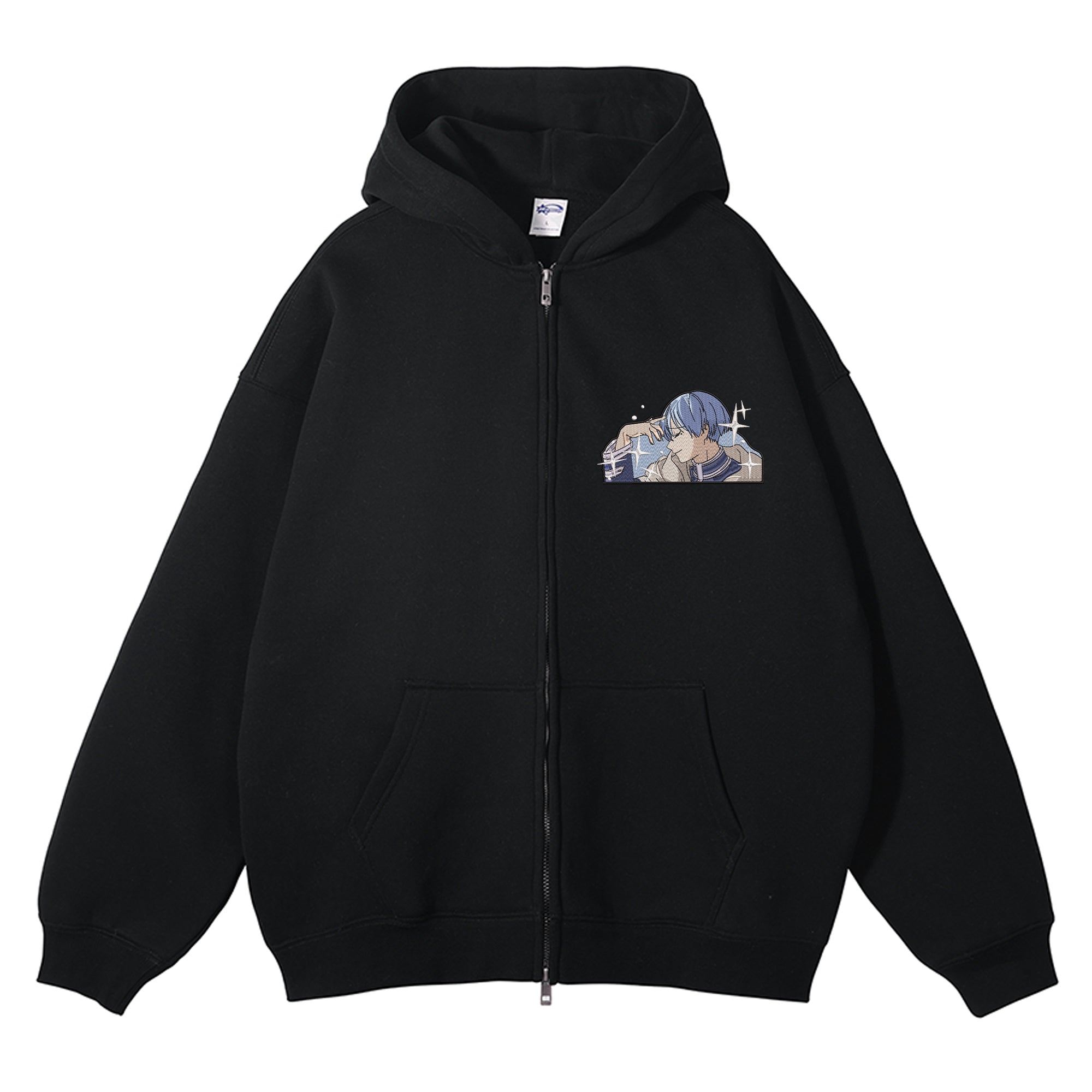 Himmel Embroidered Zip-Up Hoodie