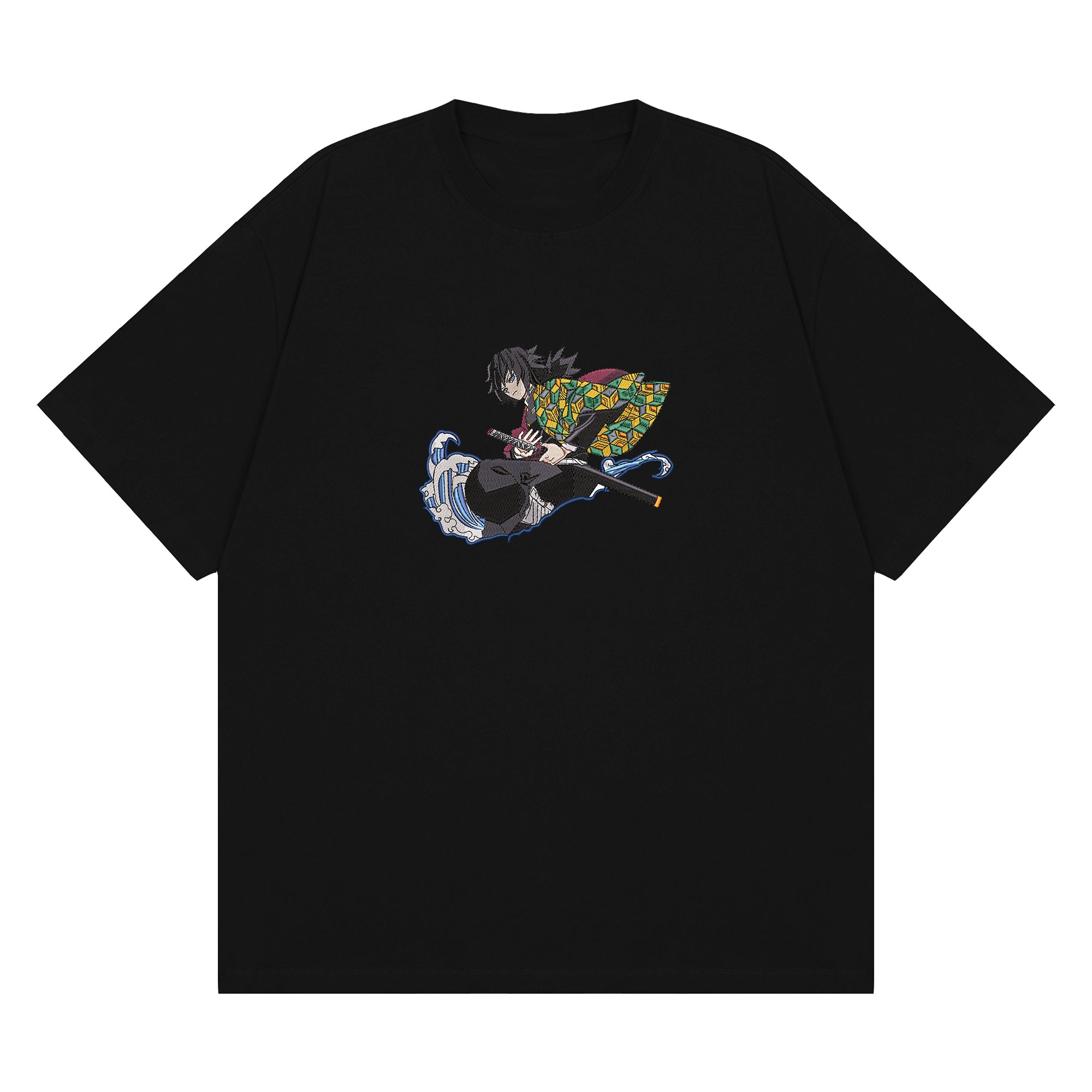 Tomioka Giyuu Embroidered T-Shirt