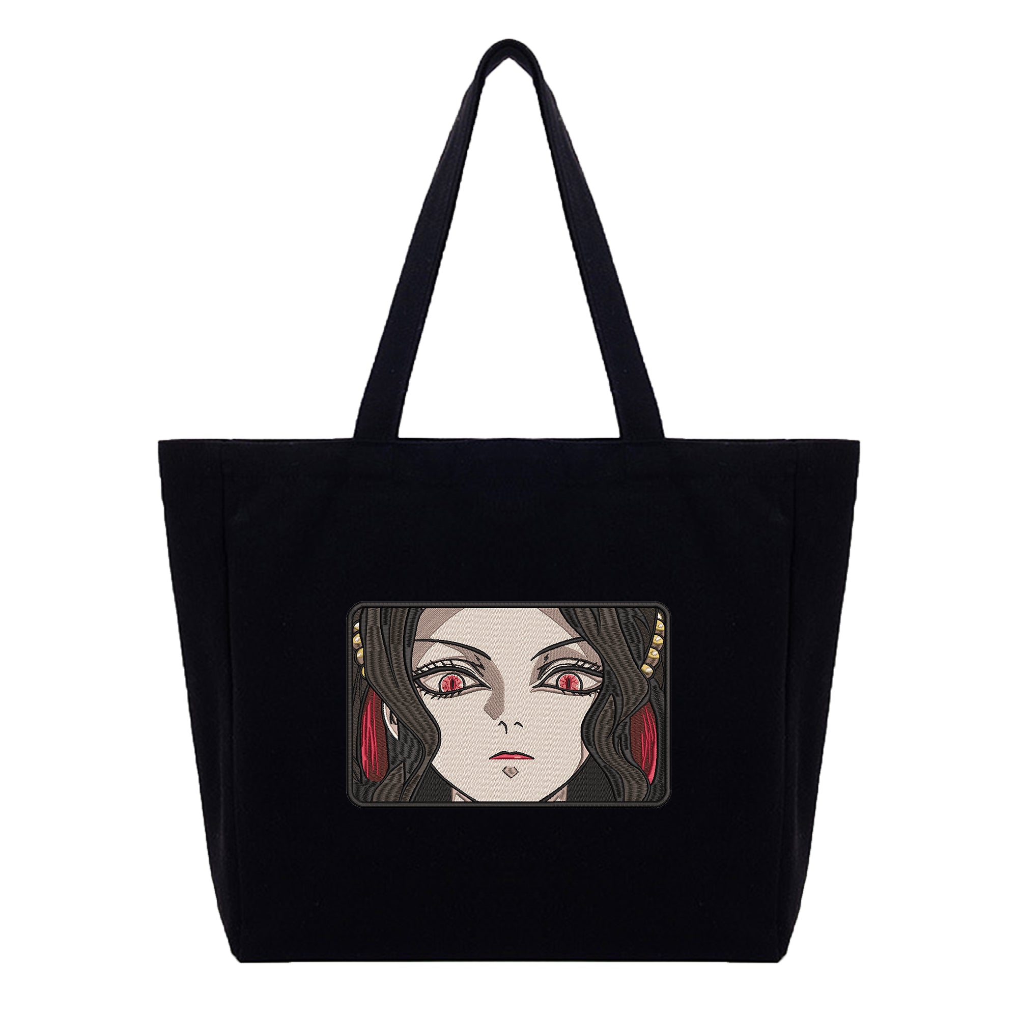 Kibutsuji Muzan Embroidery Cotton Tote Bag