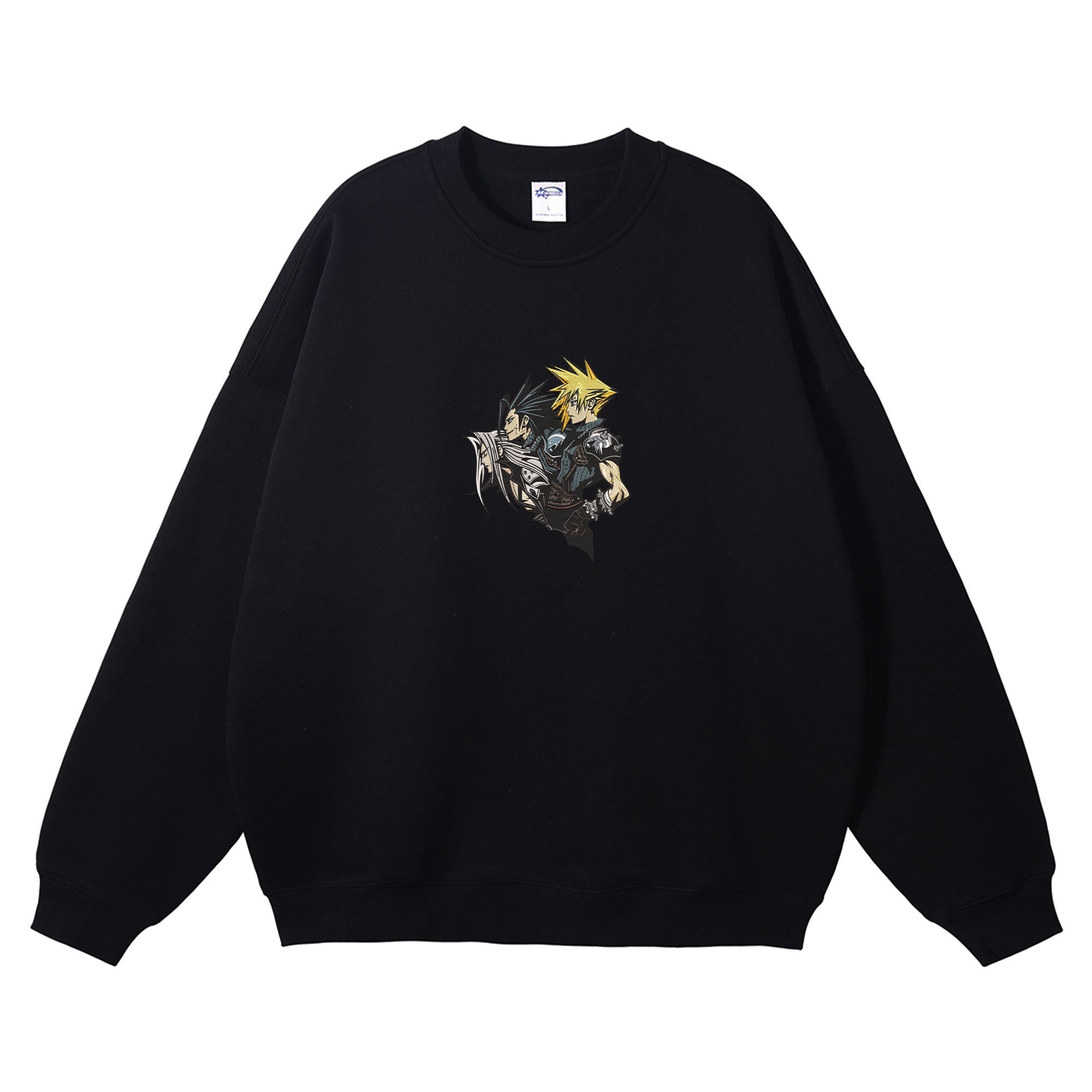 Cloud Zack Sephiroth Embroidered Crewneck Sweatshirt