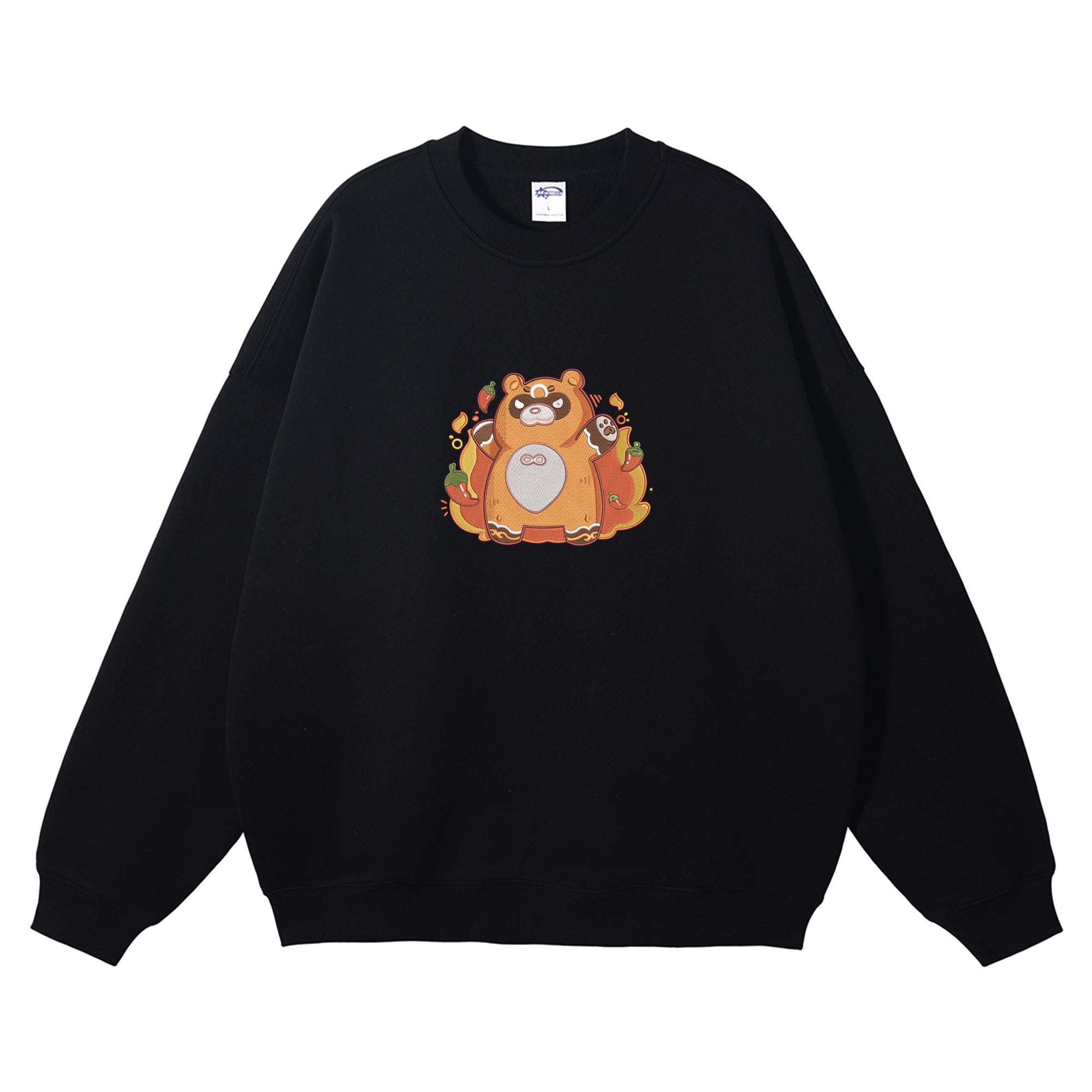 Guoba Embroidered Crewneck Sweatshirt