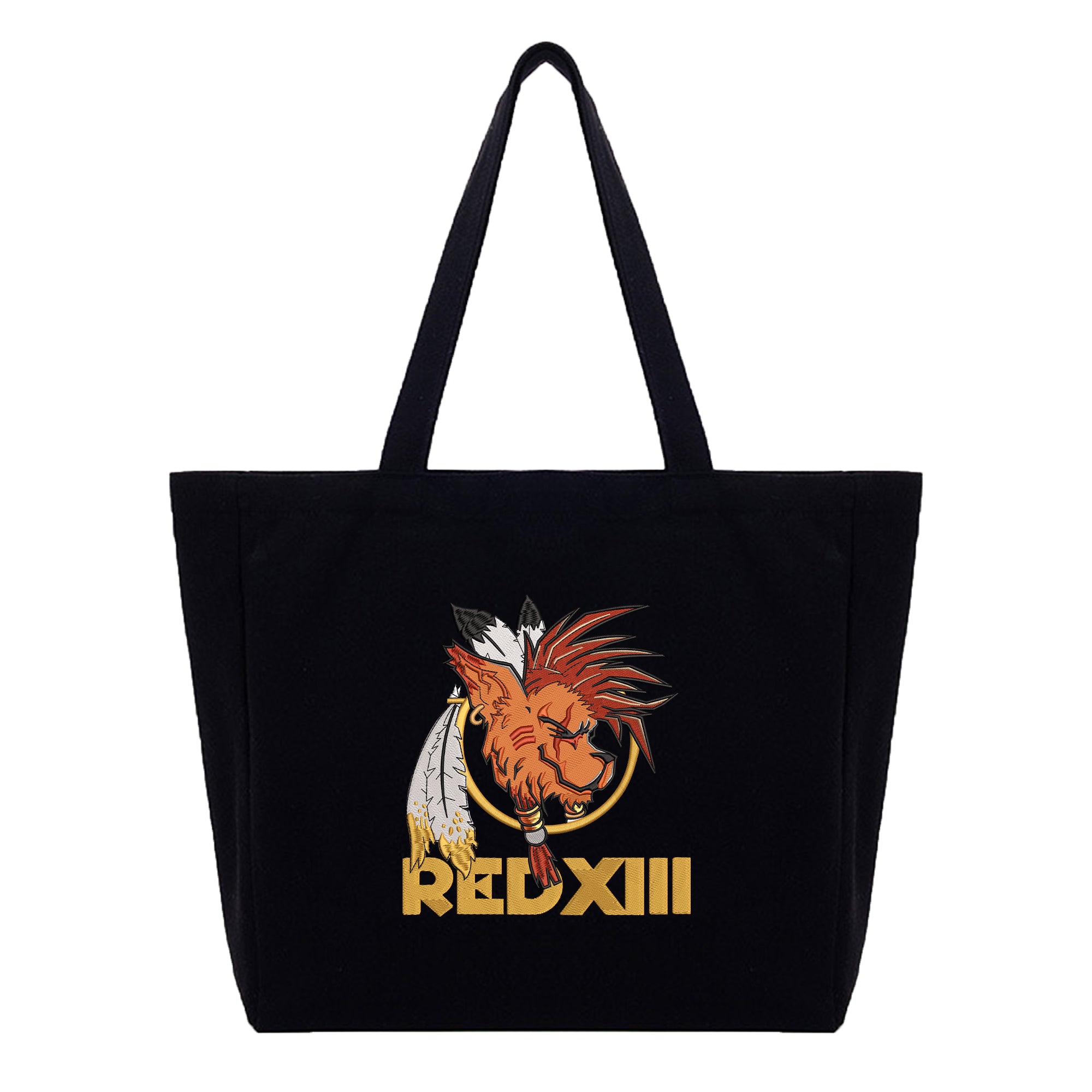 Red XIII Embroidery Cotton Tote Bag