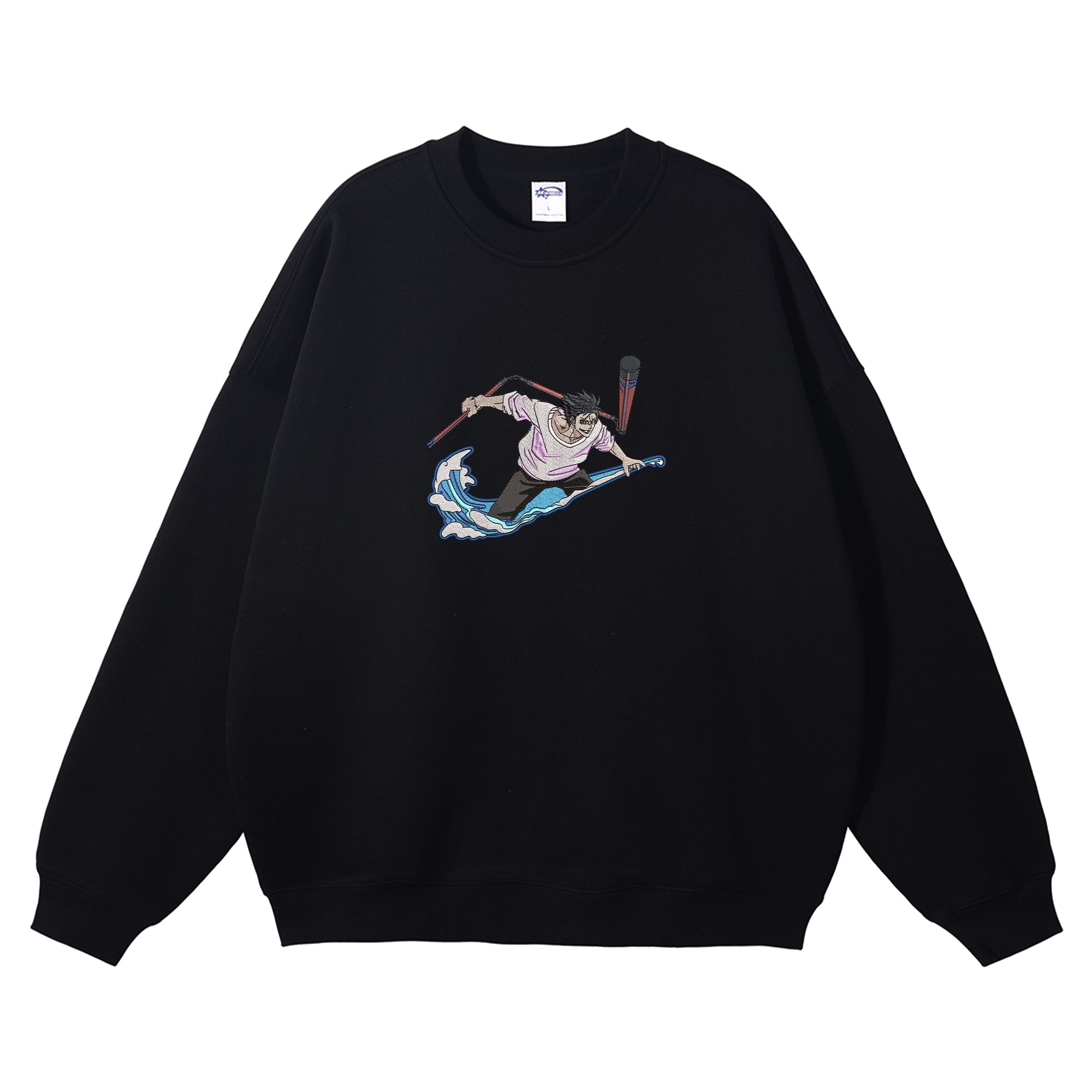 Fushiguro Toji Embroidered Crewneck Sweatshirt