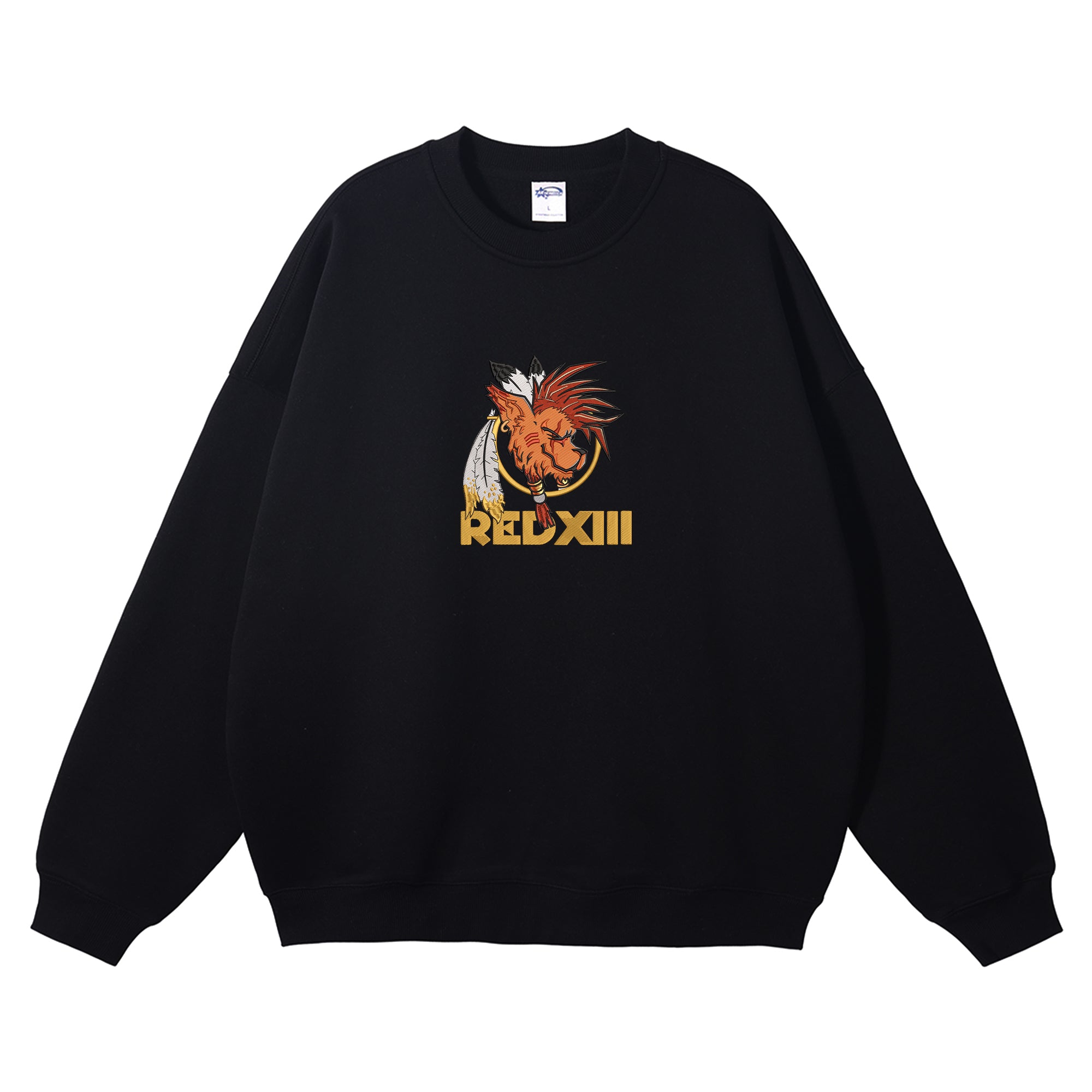 Red XIII Embroidered Crewneck Sweatshirt