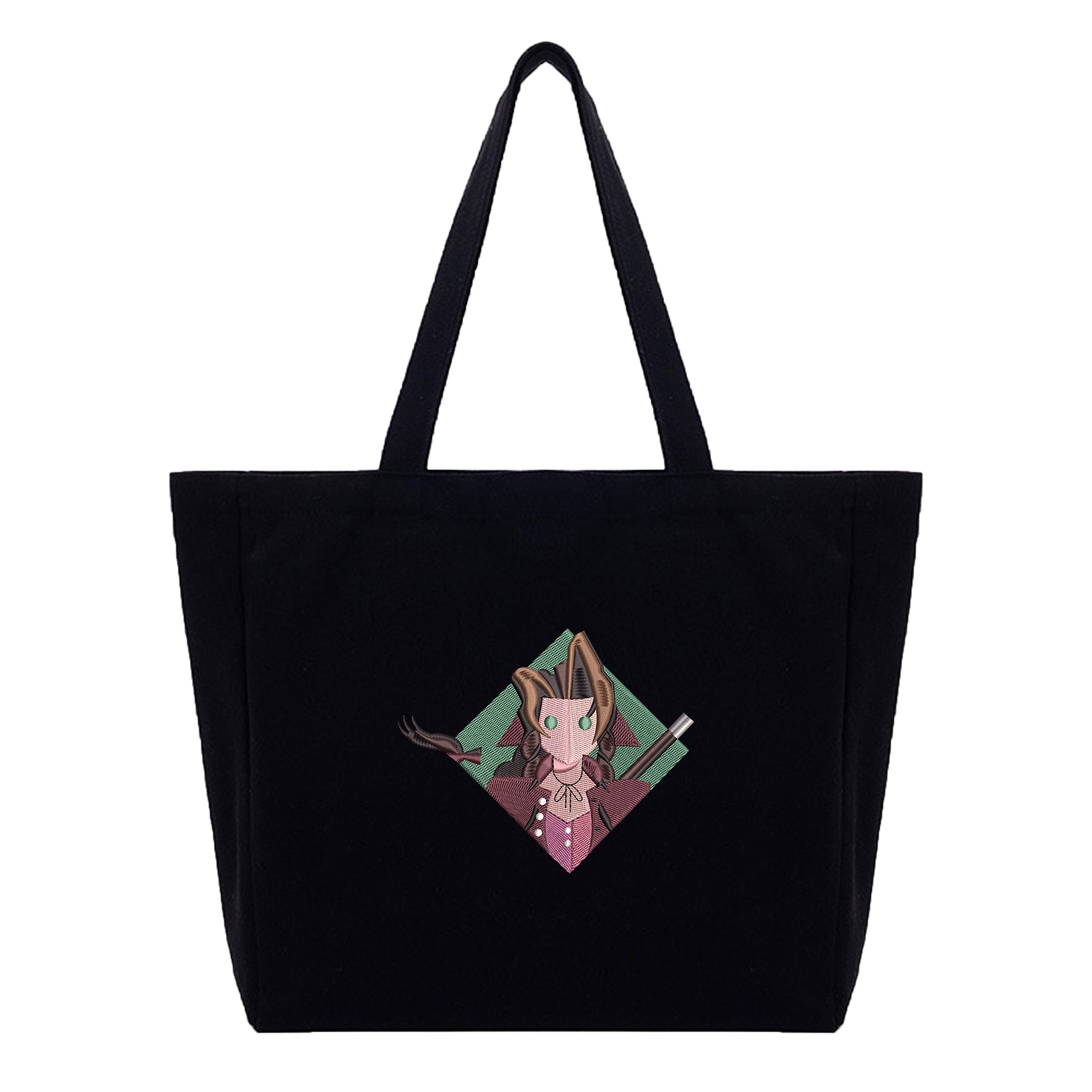 Aerith Gainsborough Embroidery Cotton Tote Bag