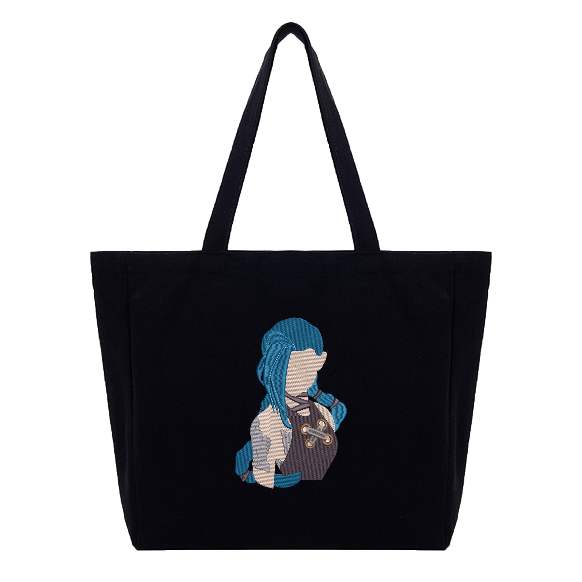 Jinx Embroidery Cotton Tote Bag