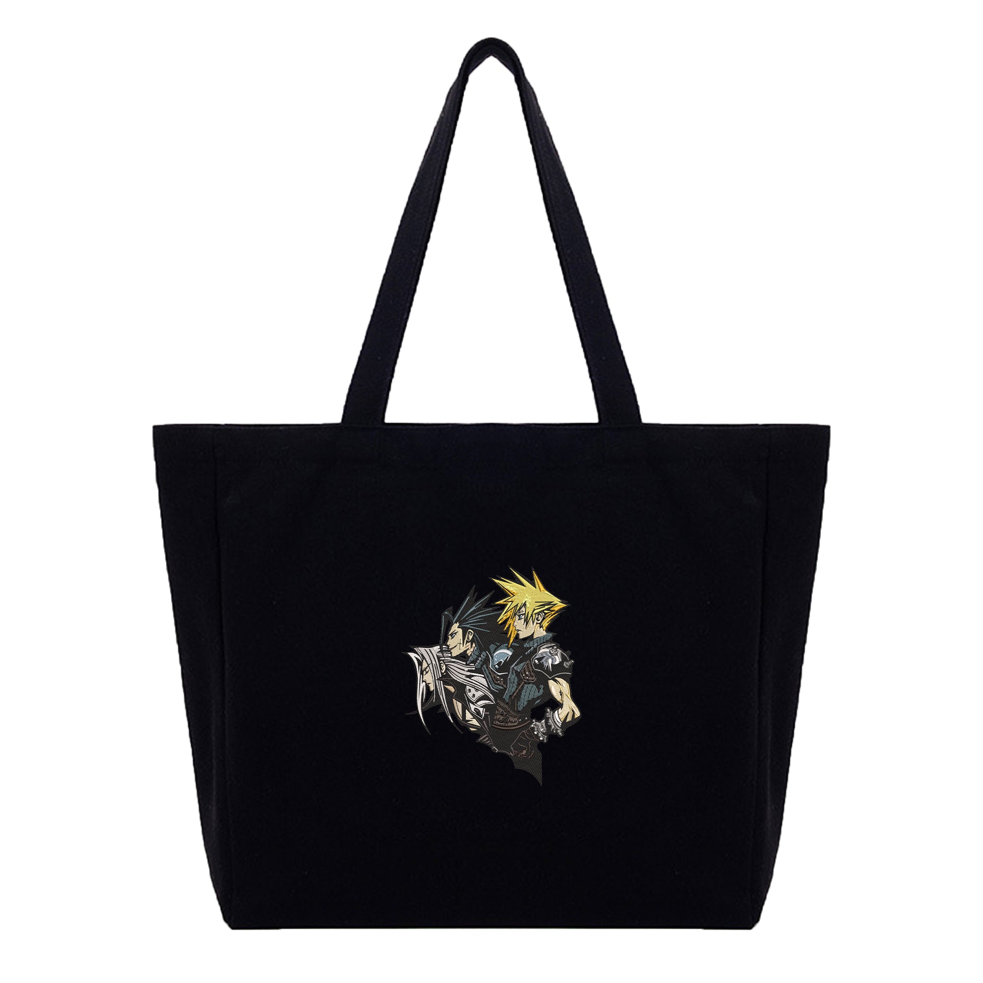 Cloud Zack Sephiroth Embroidery Cotton Tote Bag