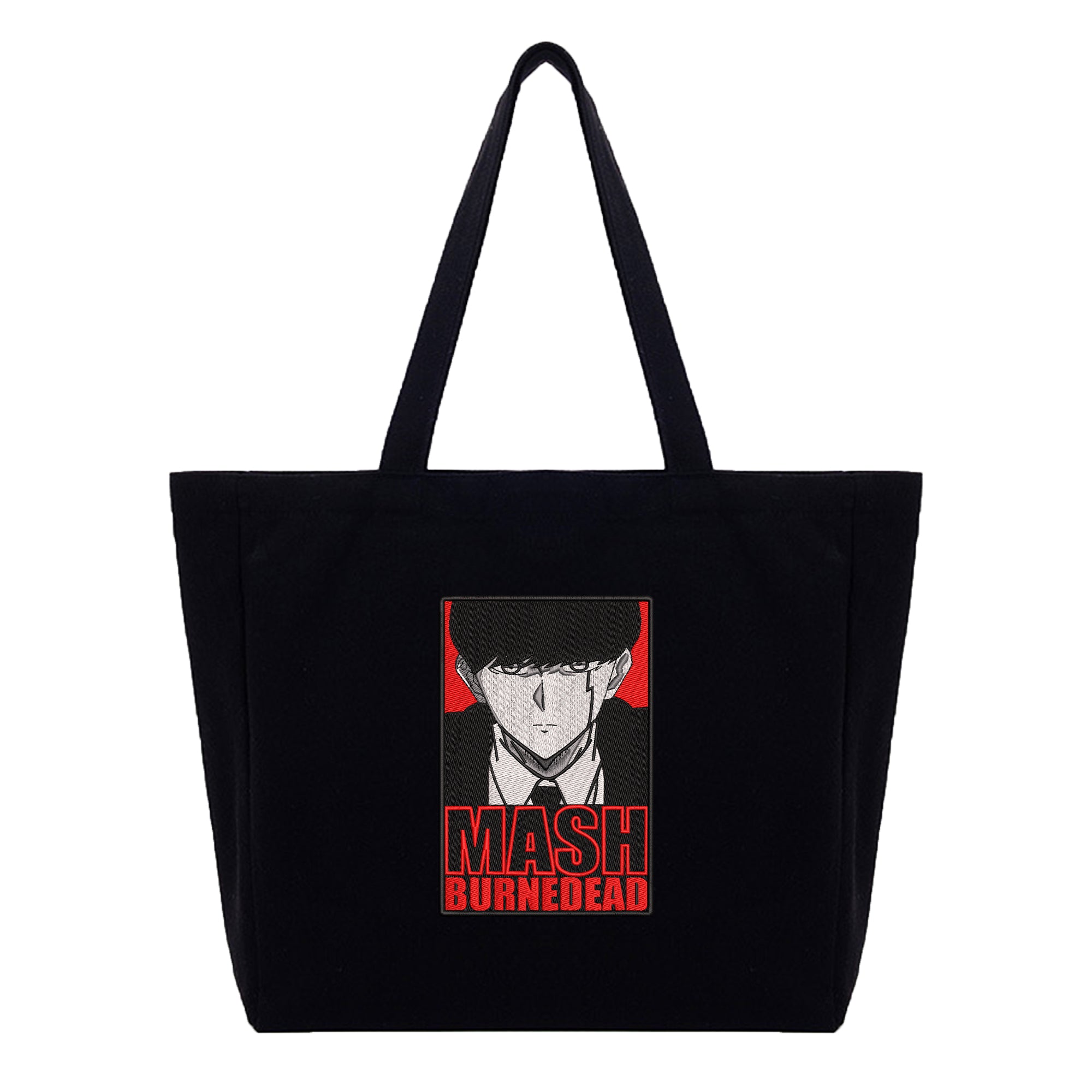 Mash Burnedead Embroidery Cotton Tote Bag