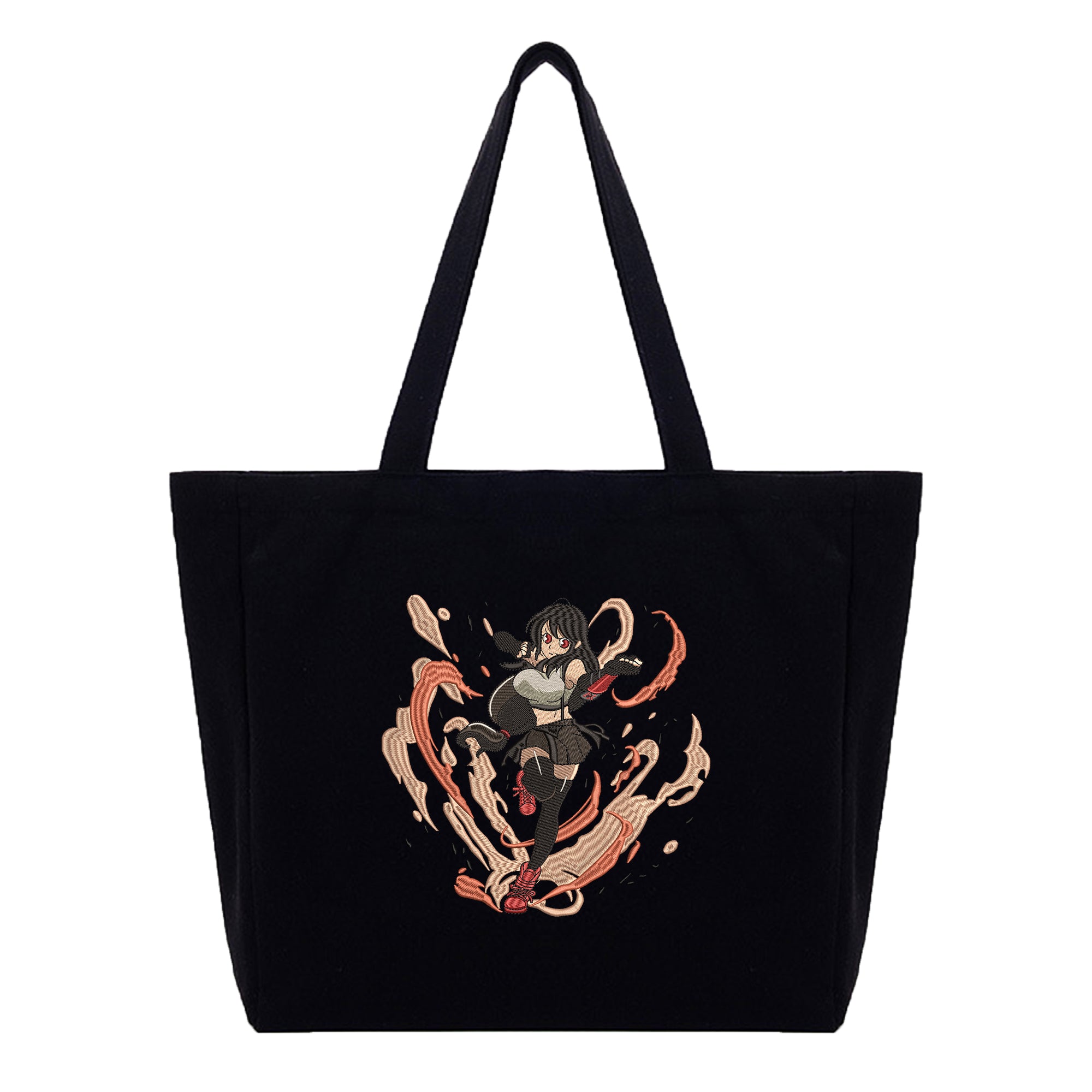 Tifa Lockhart Embroidery Cotton Tote Bag