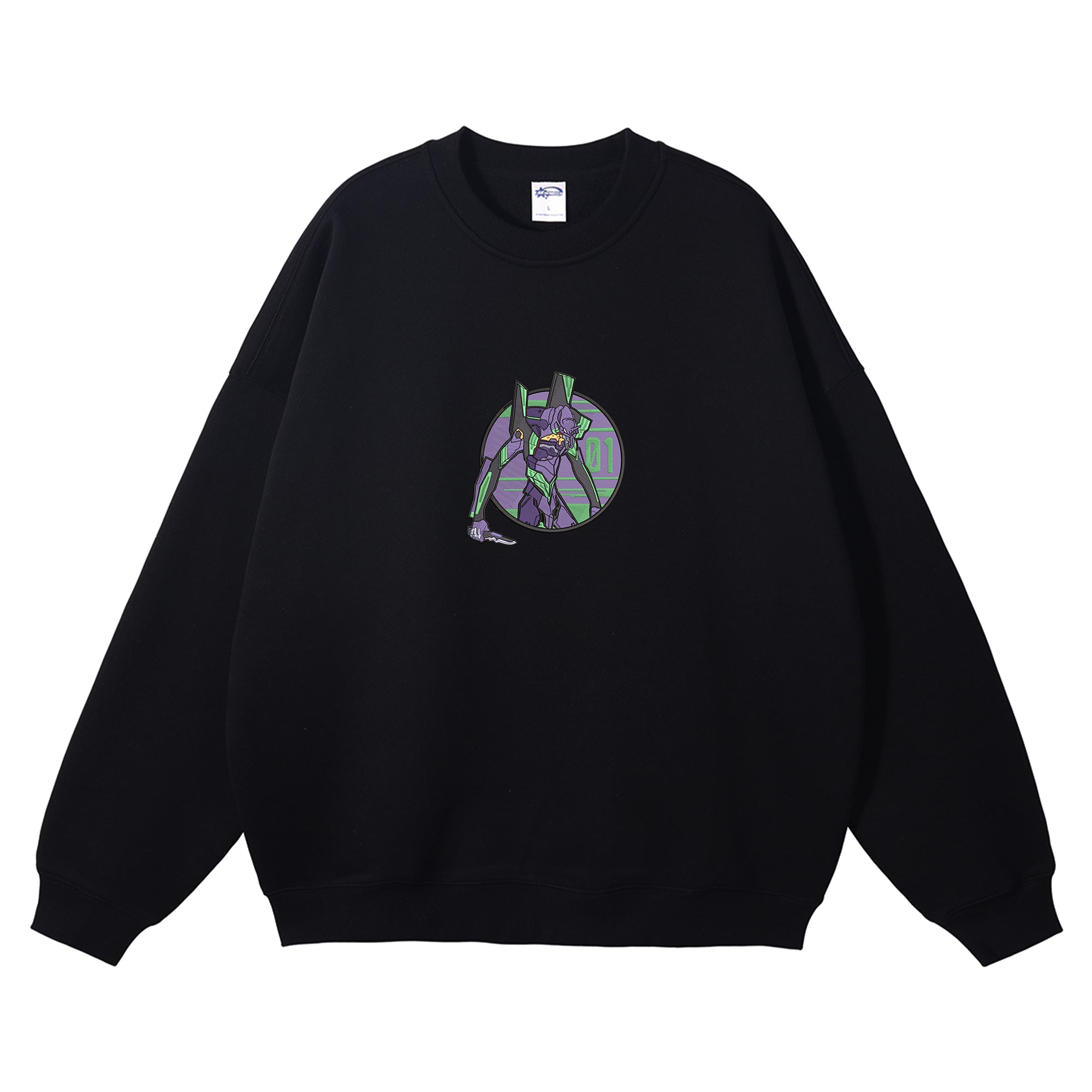 Ikari Shinji EVA01 Embroidered Crewneck Sweatshirt