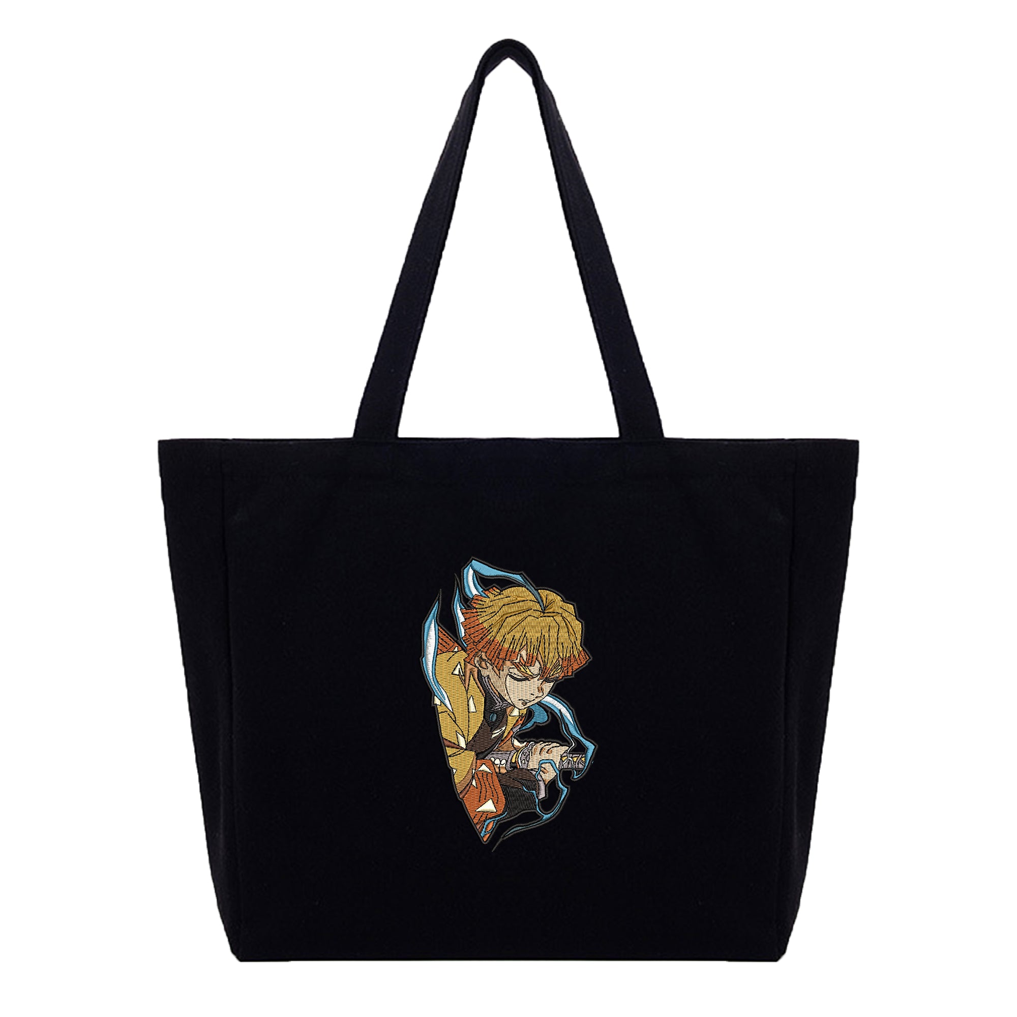 Agatsuma Zenitsu Embroidery Cotton Tote Bag