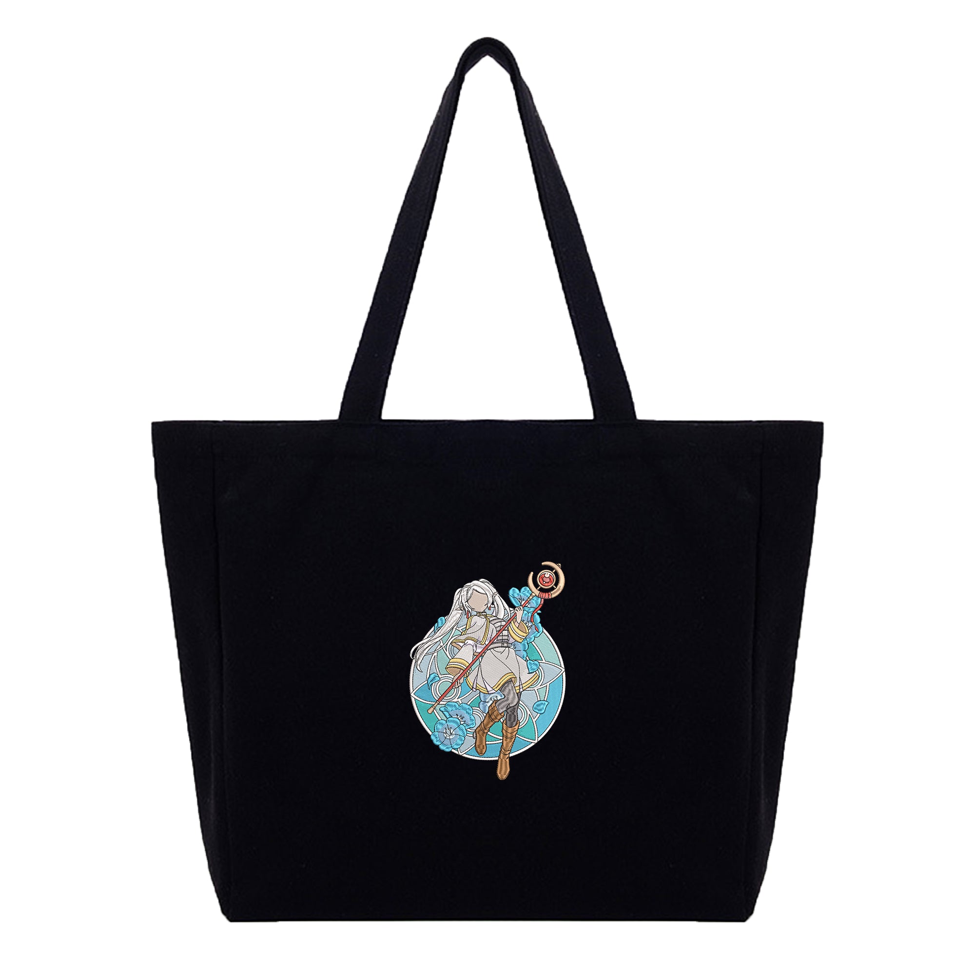 Frieren Embroidery Cotton Tote Bag