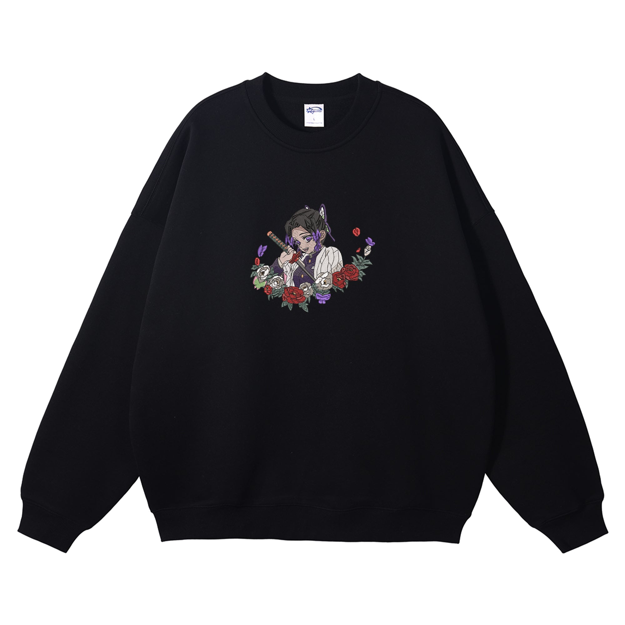 Kochou Shinobu Embroidered Crewneck Sweatshirt