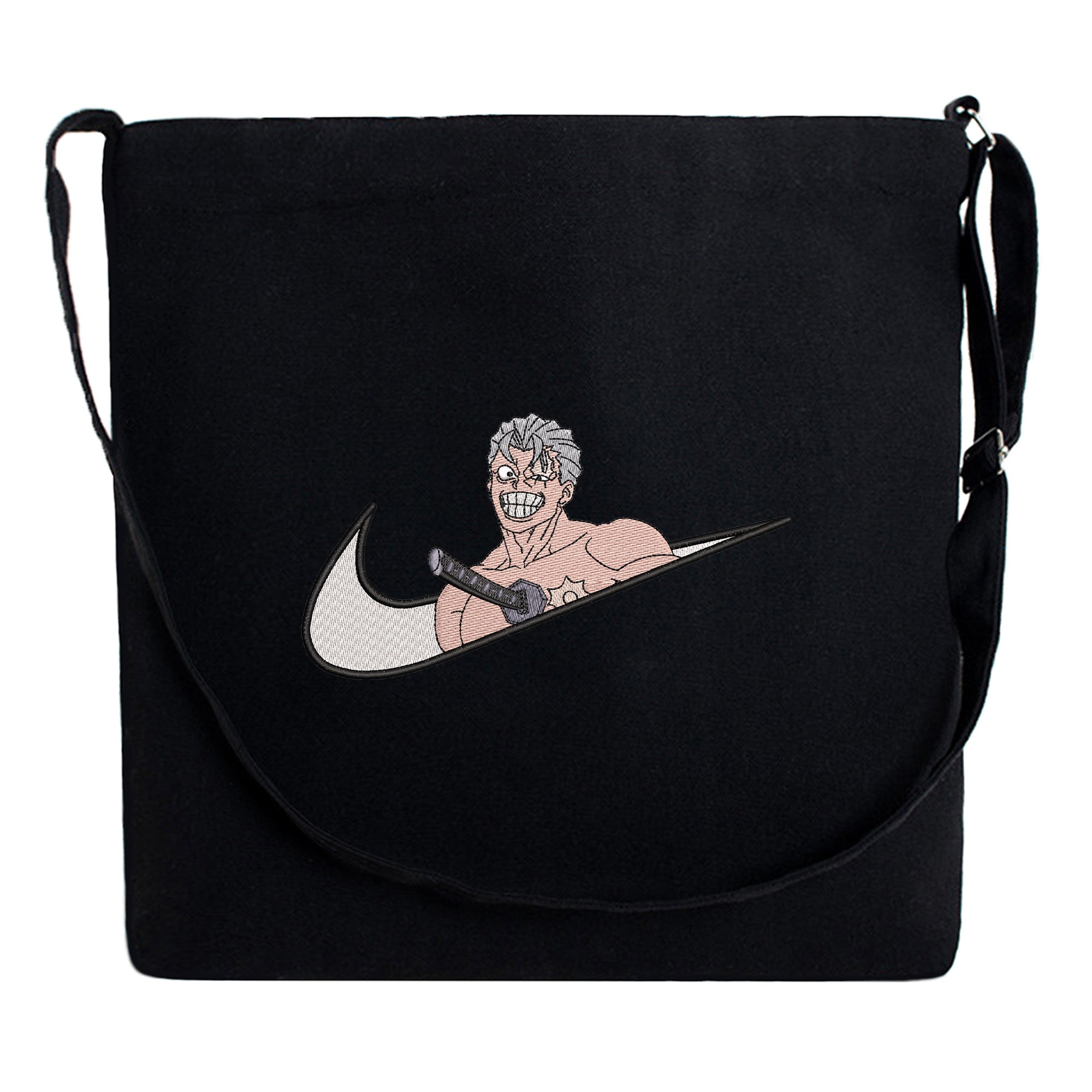 Andy Undead Embroidery Cotton Crossbody Bag