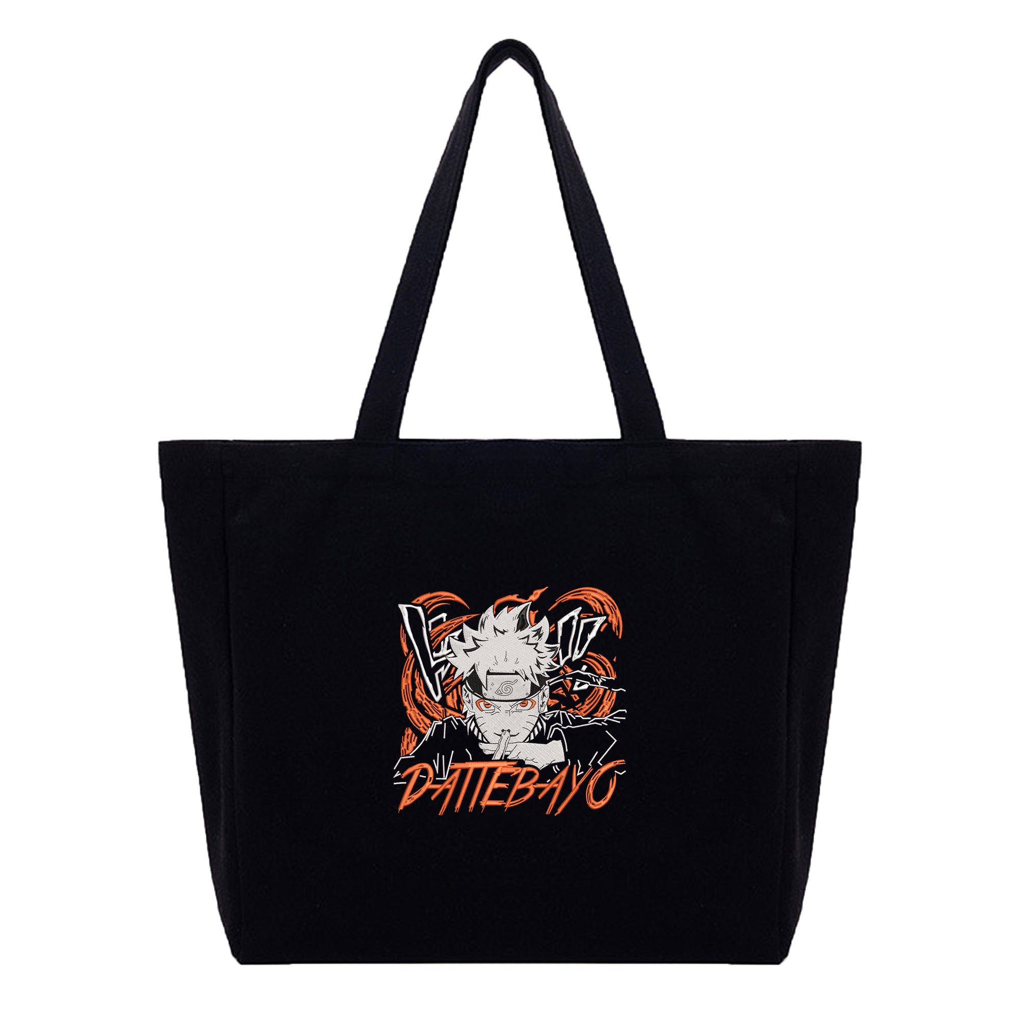 Naruto Embroidery Cotton Tote Bag