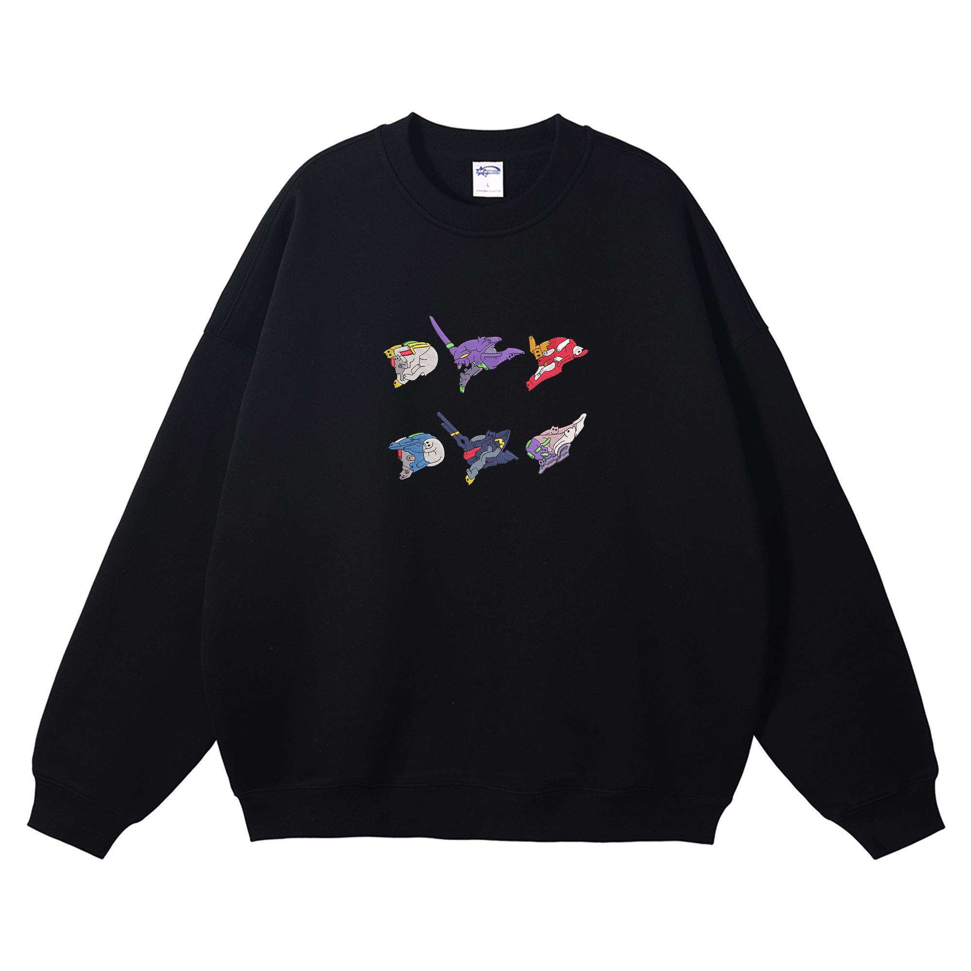 Neon Genesis Evangelion Embroidered Crewneck Sweatshirt