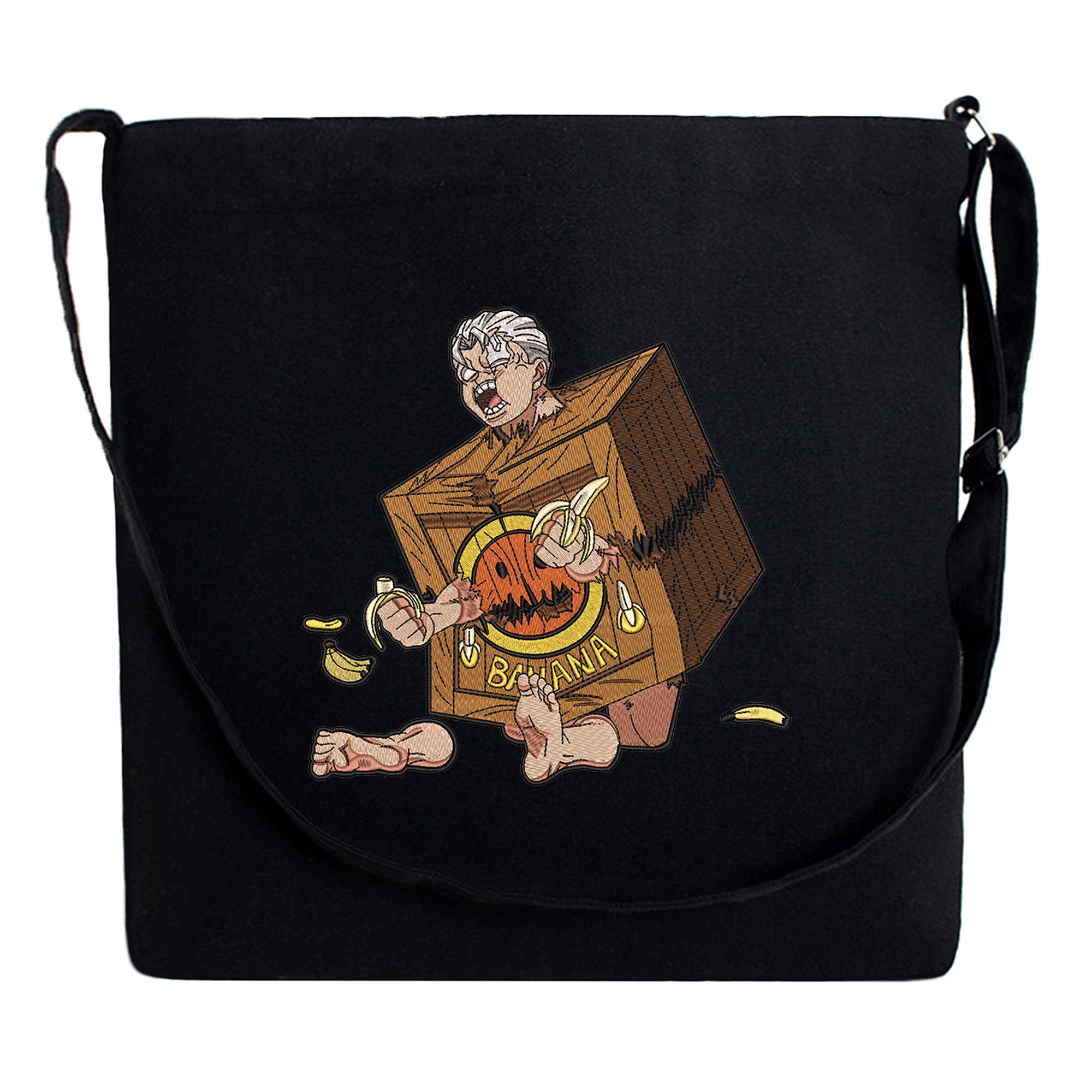 Andy Undead Embroidery Cotton Crossbody Bag