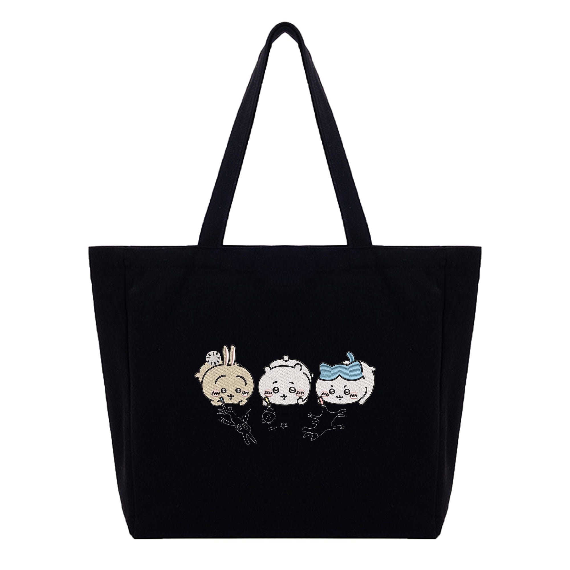 Chiikawa Embroidery Cotton Tote Bag