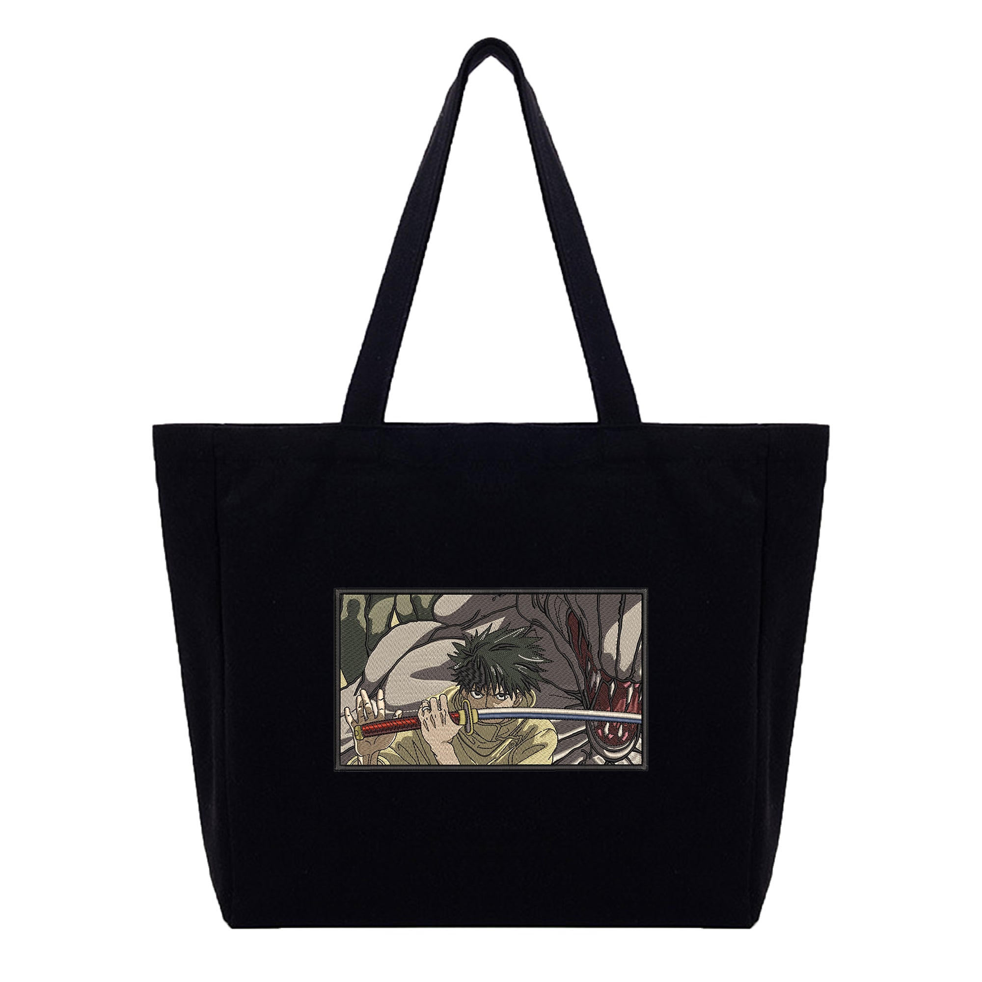 Okkotsu Yuta Embroidery Cotton Tote Bag