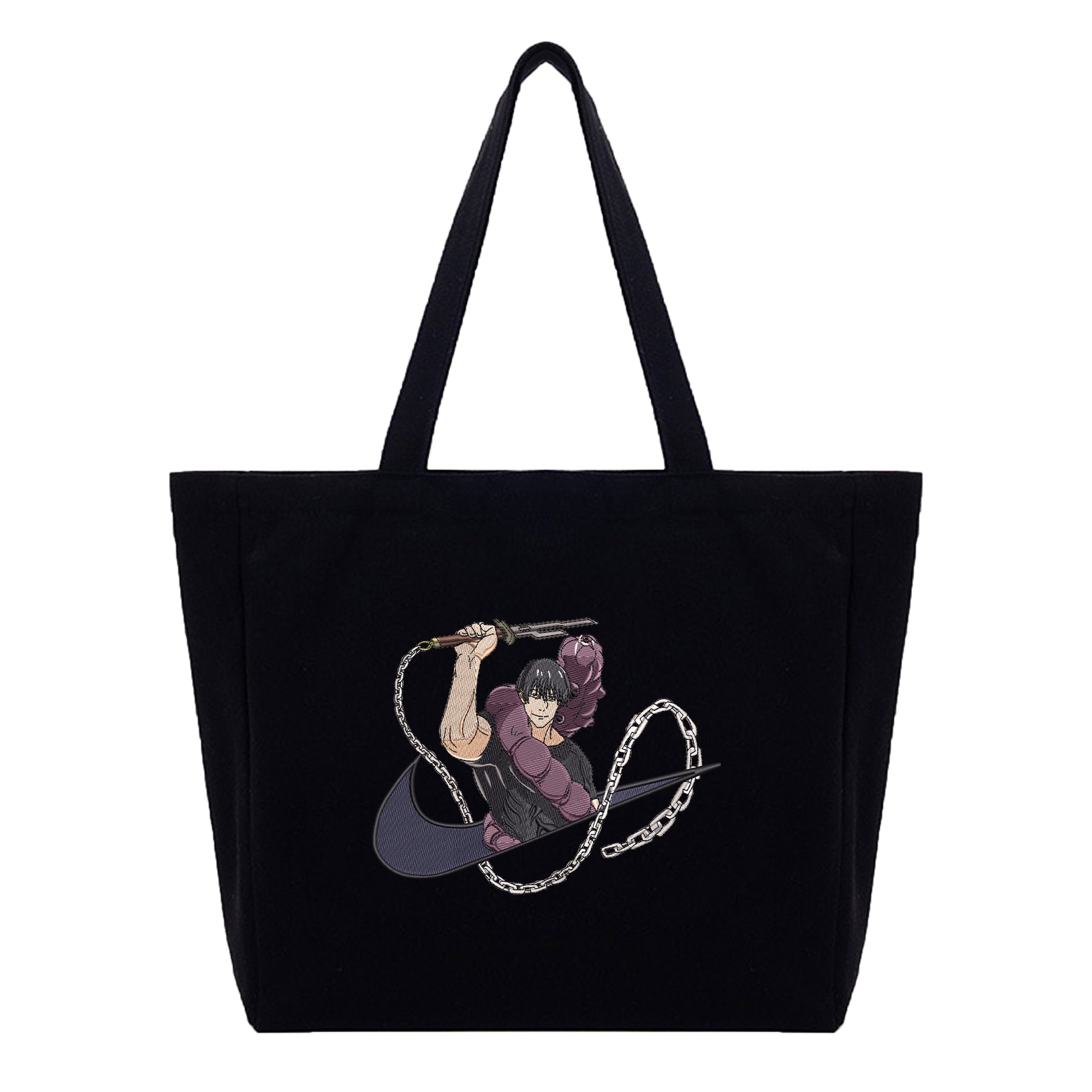 Fushiguro Toji Embroidery Cotton Tote Bag