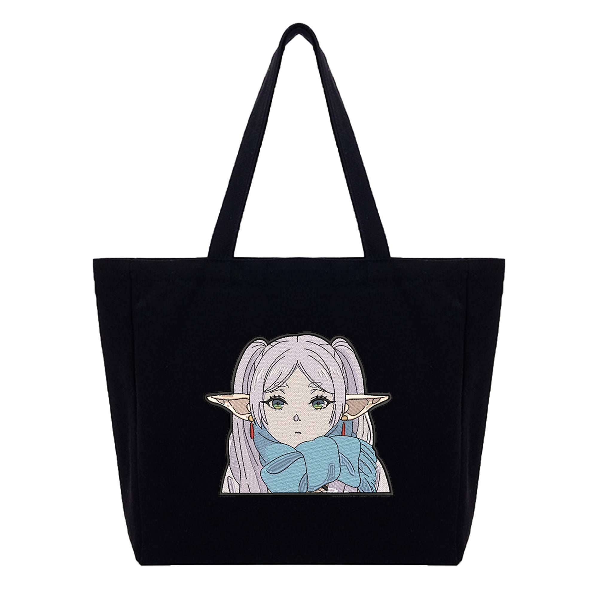 Frieren Embroidery Cotton Tote Bag