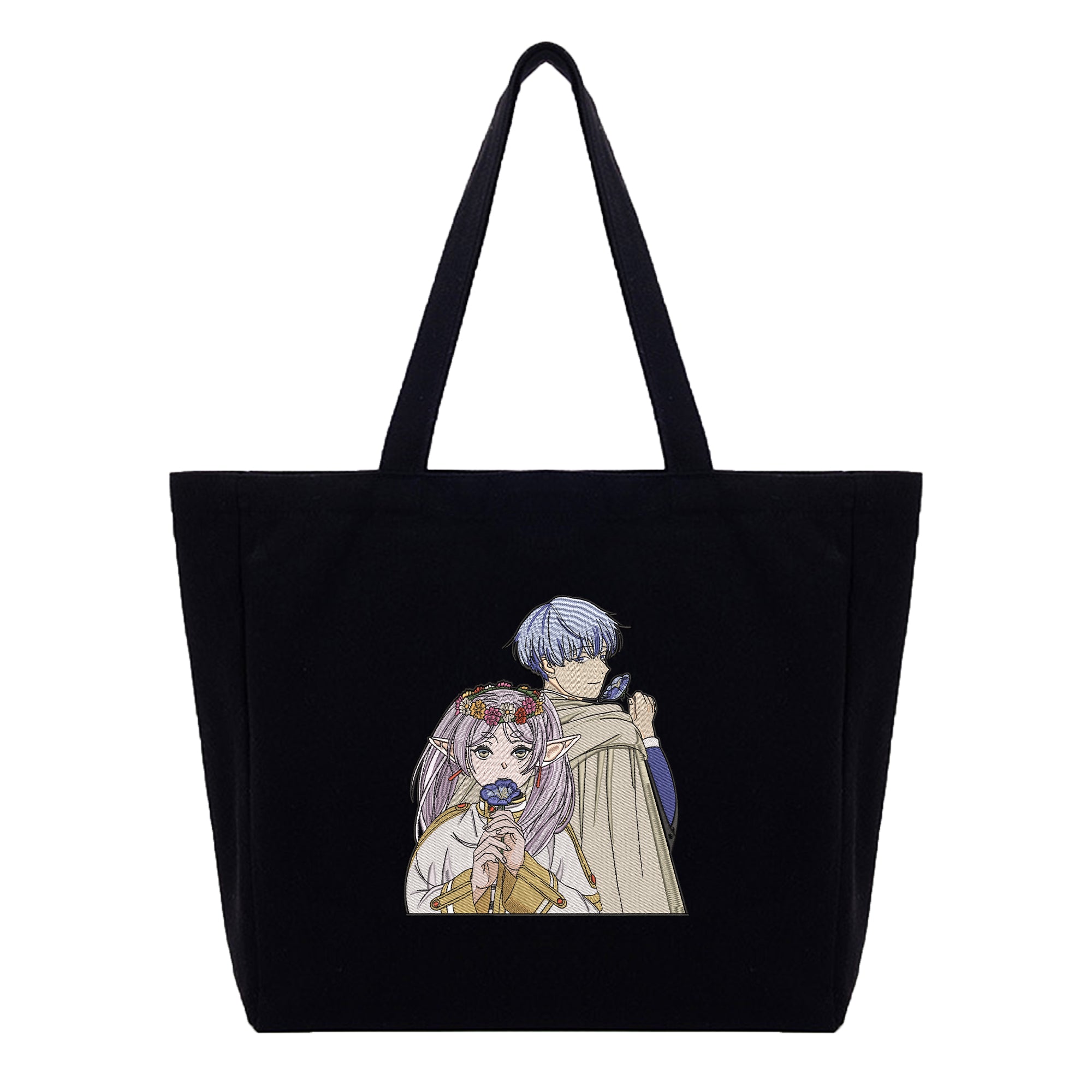 Frieren Himmel Embroidery Cotton Tote Bag