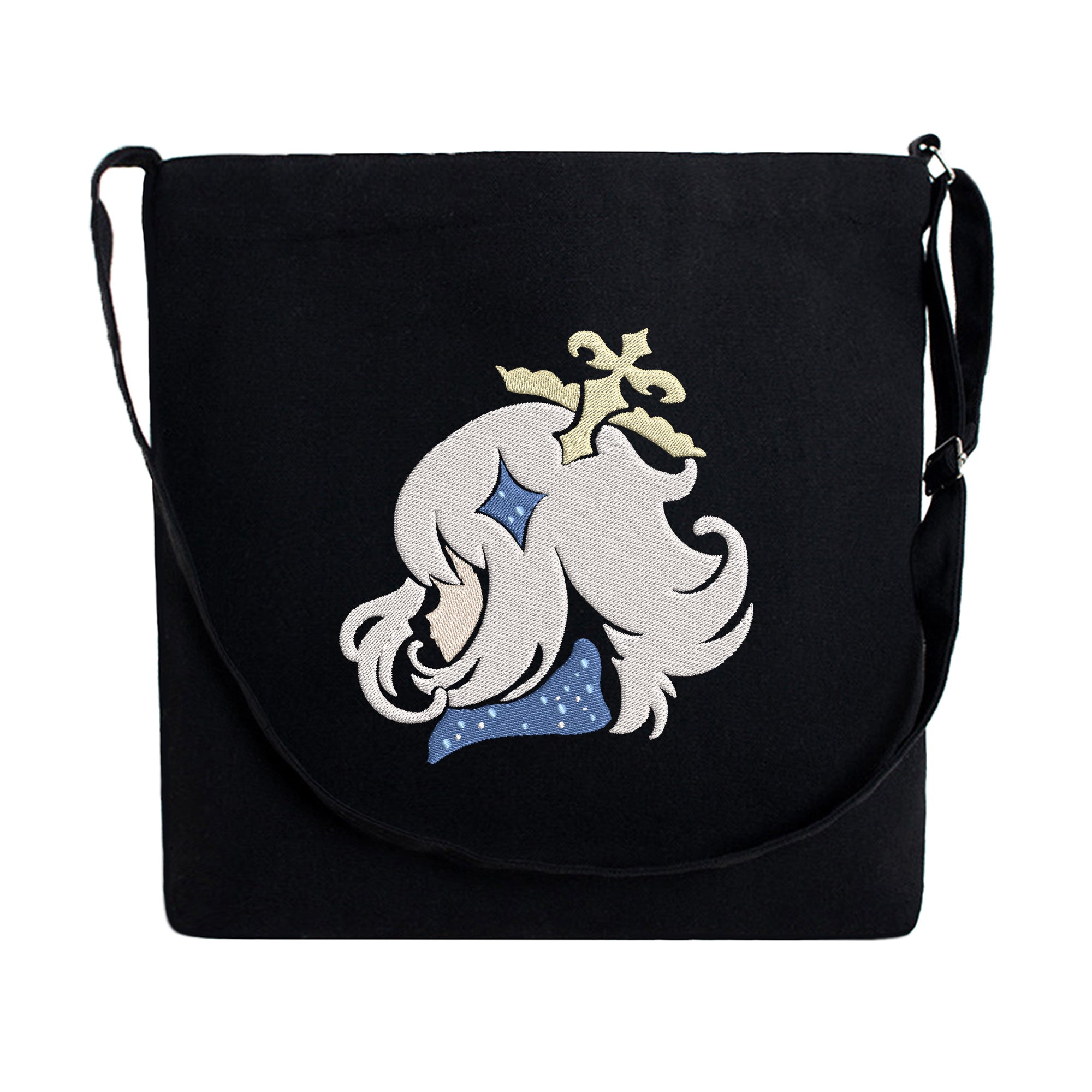 Paimon Embroidery Cotton Crossbody Bag