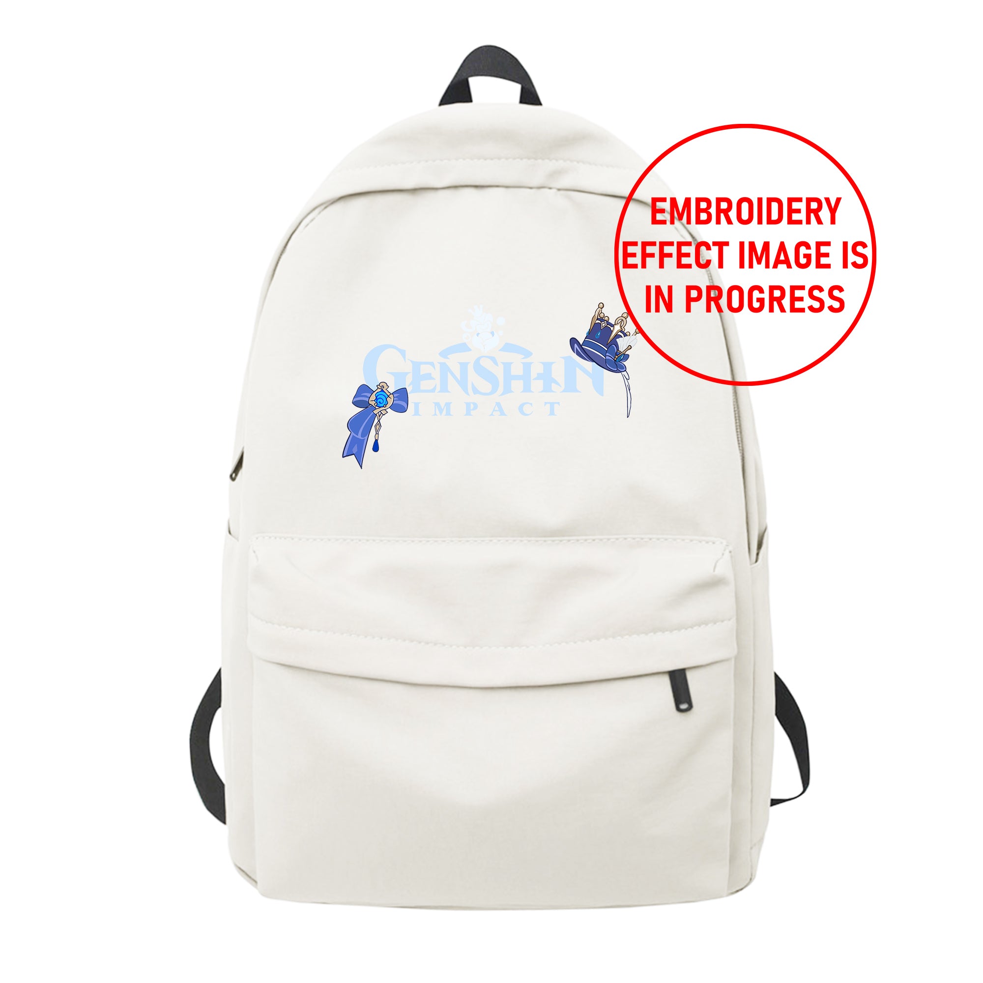 Personalized Anime Font Embroidered Backpack