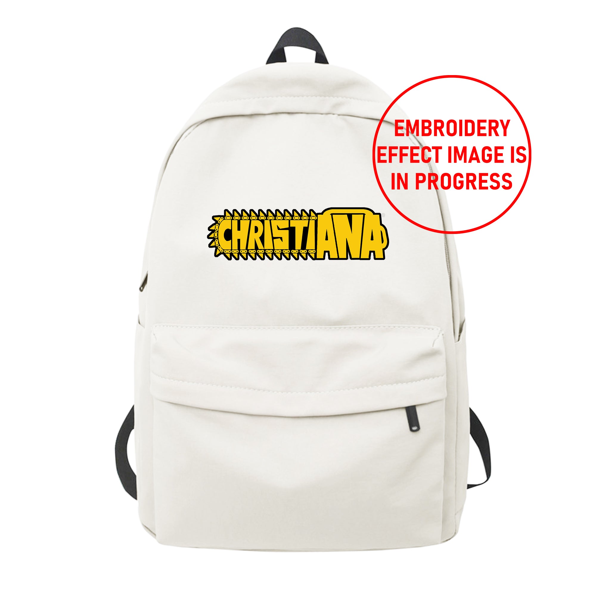 Personalized Anime Font Embroidered Backpack