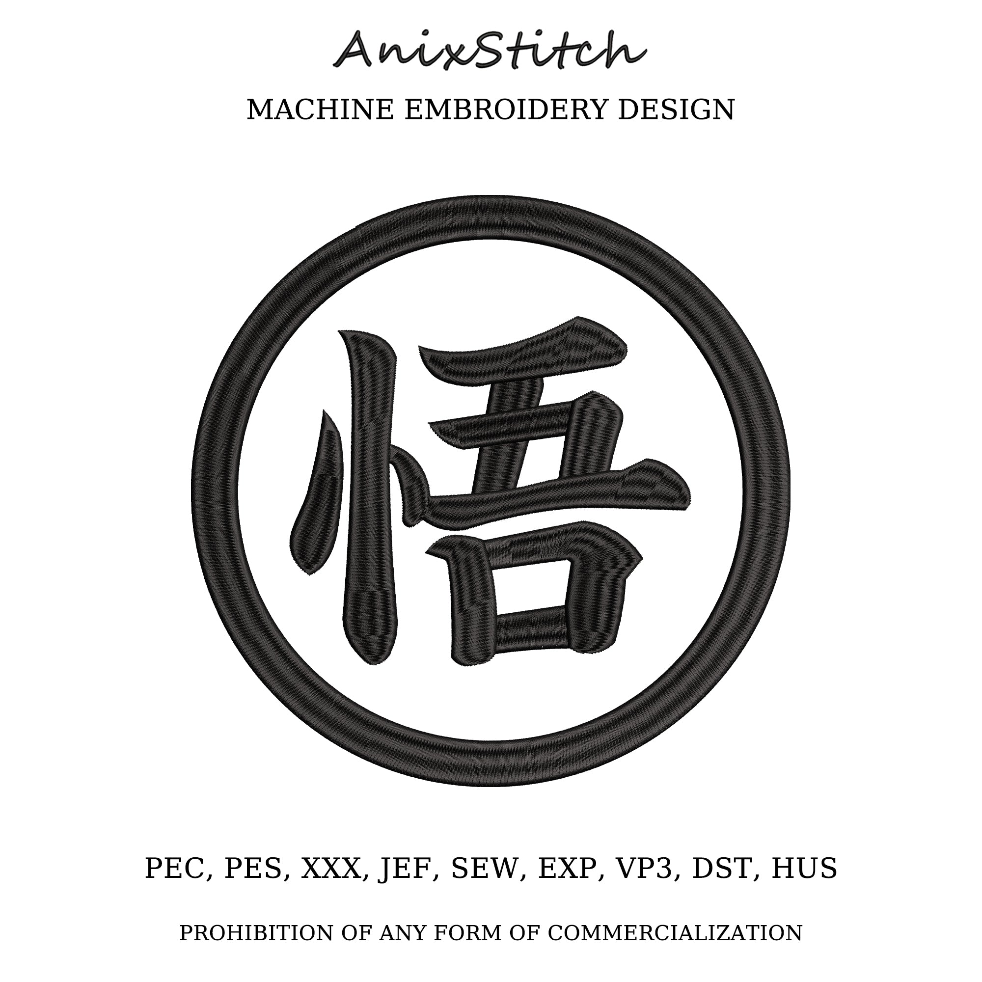 Anime Embroidery Design