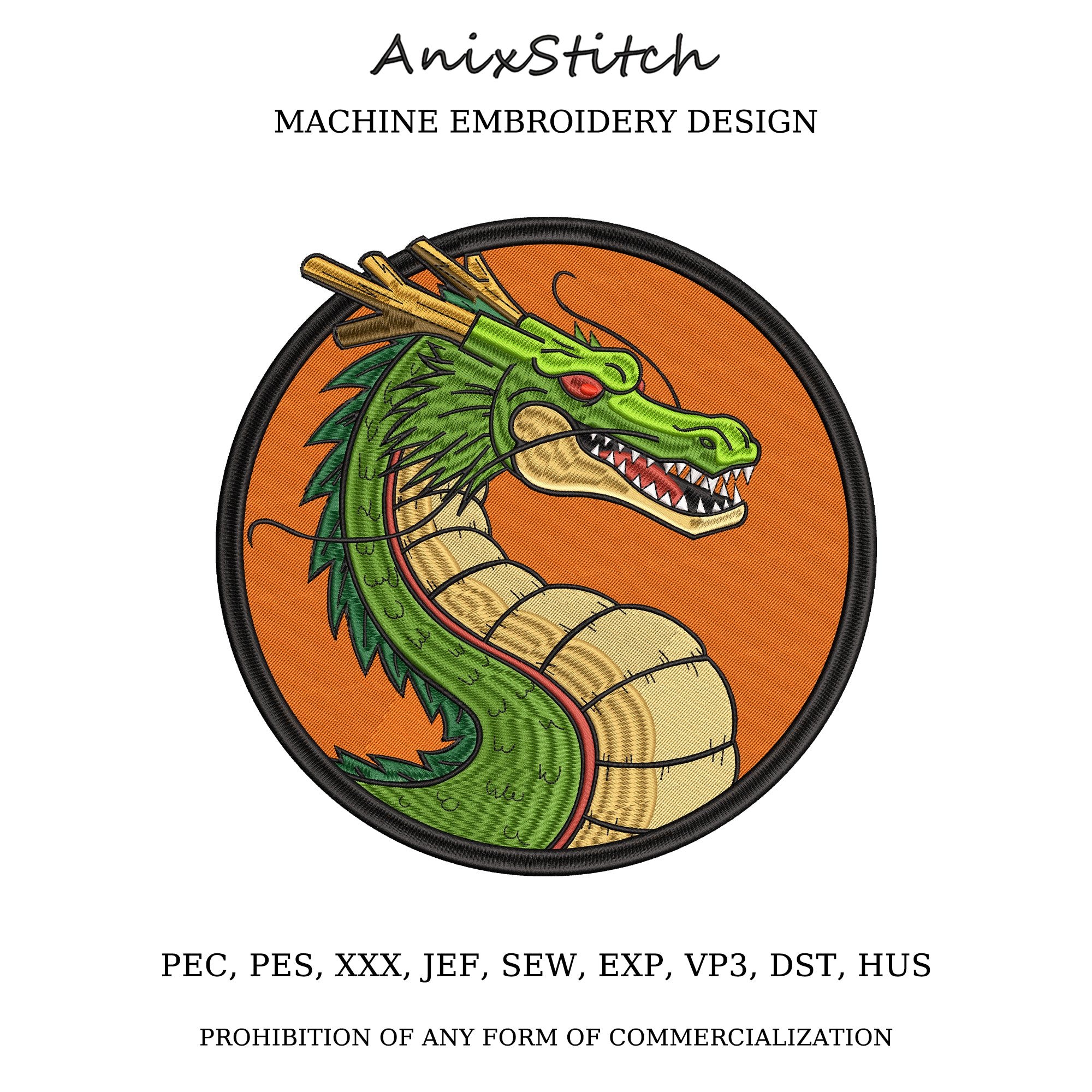Anime Embroidery Design
