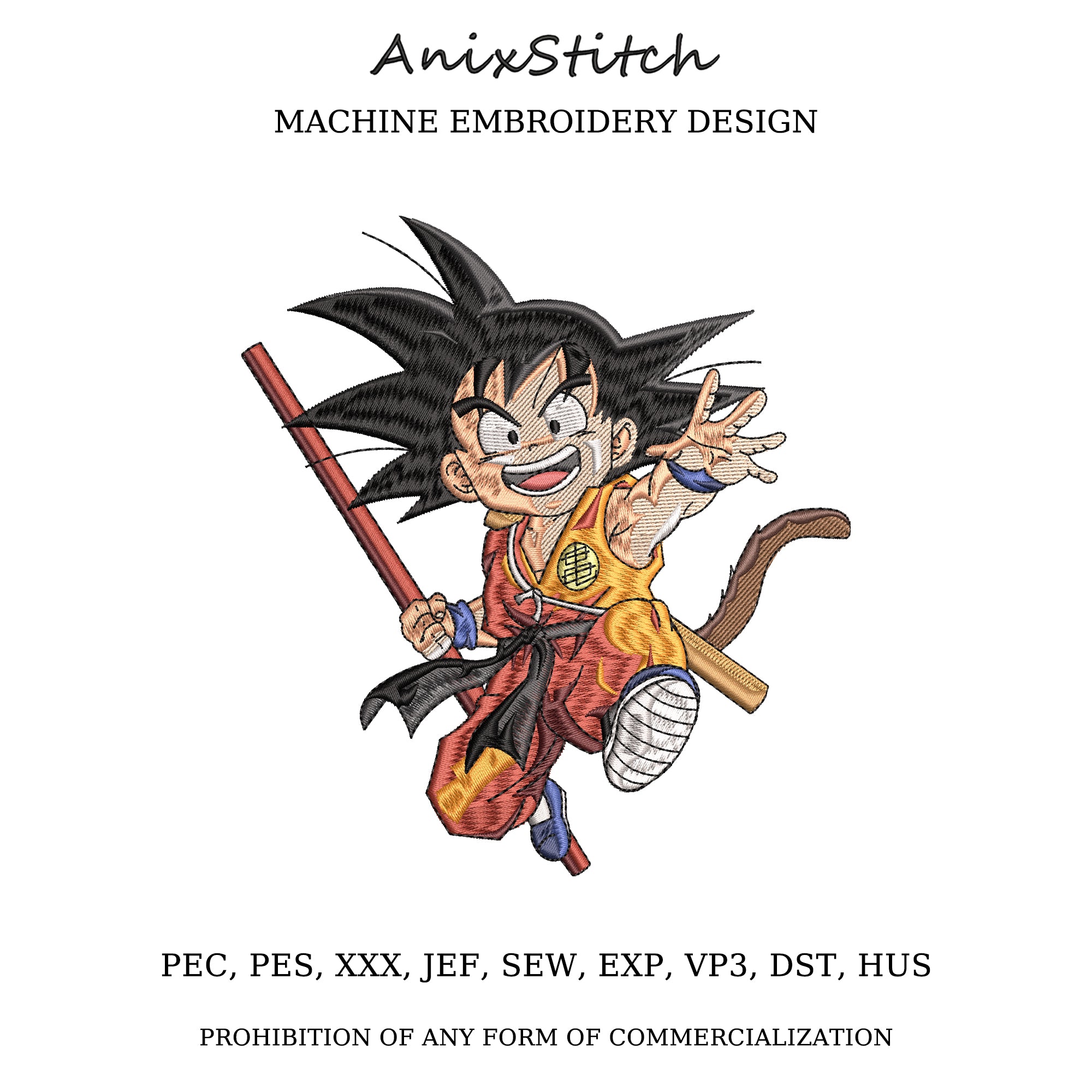 Anime Embroidery Design