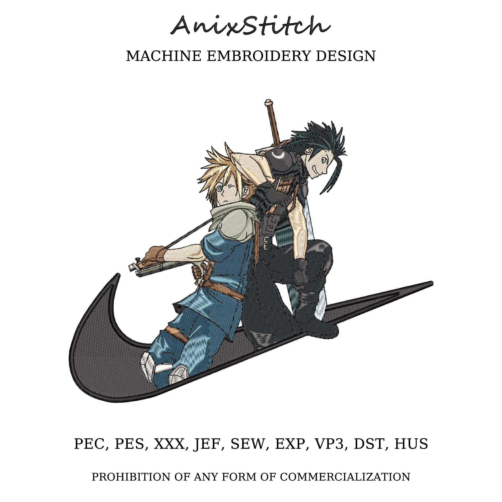 Anime Embroidery Design