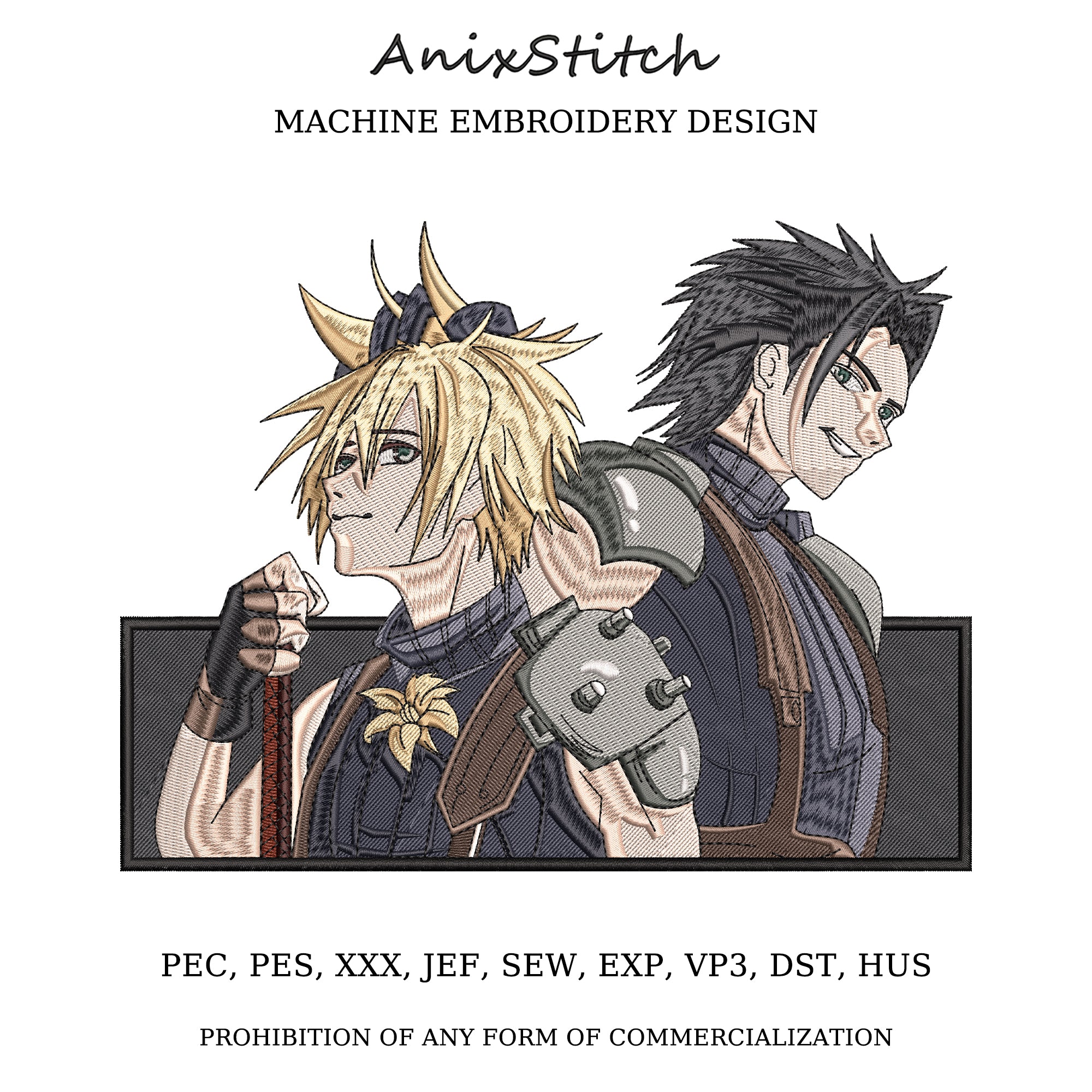 Anime Embroidery Design
