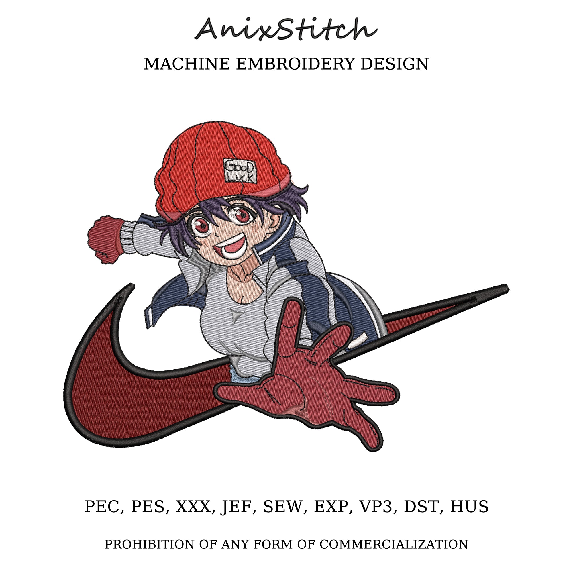 Anime Embroidery Design